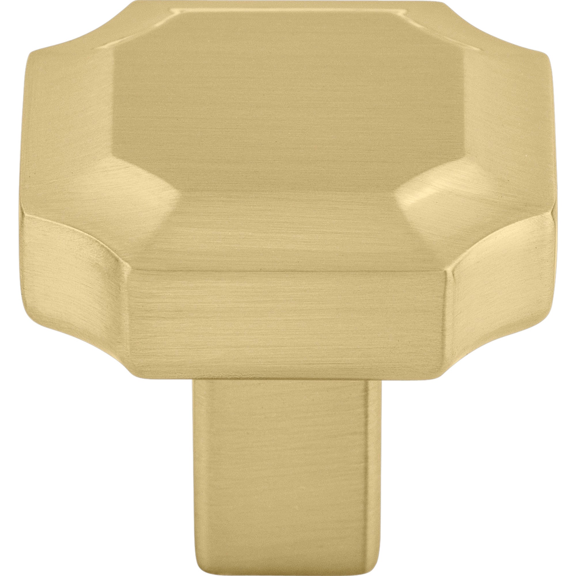 Davenport 1 1/4" Length Geometric Knob - Honey Bronze