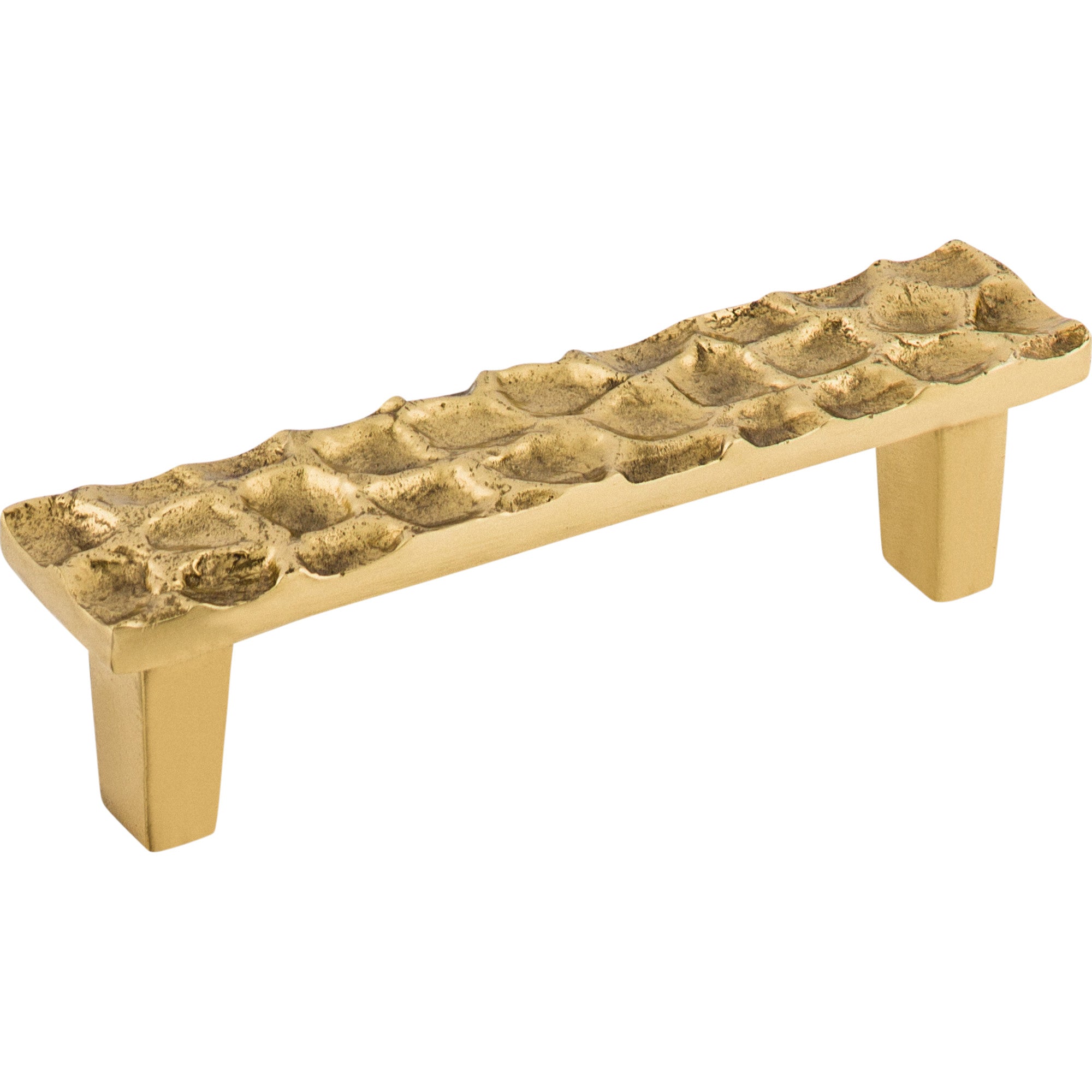Cobblestone 3 3/4" Center to Center Bar Pull - Polished Brass