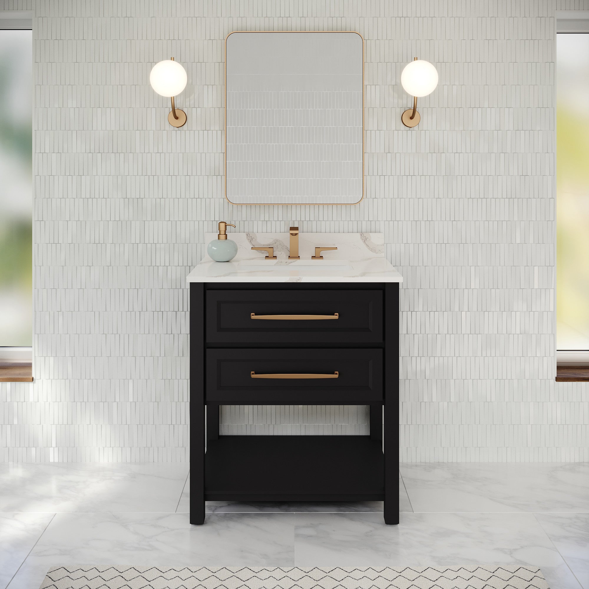 30" Kipling Vanity – Blue Steel