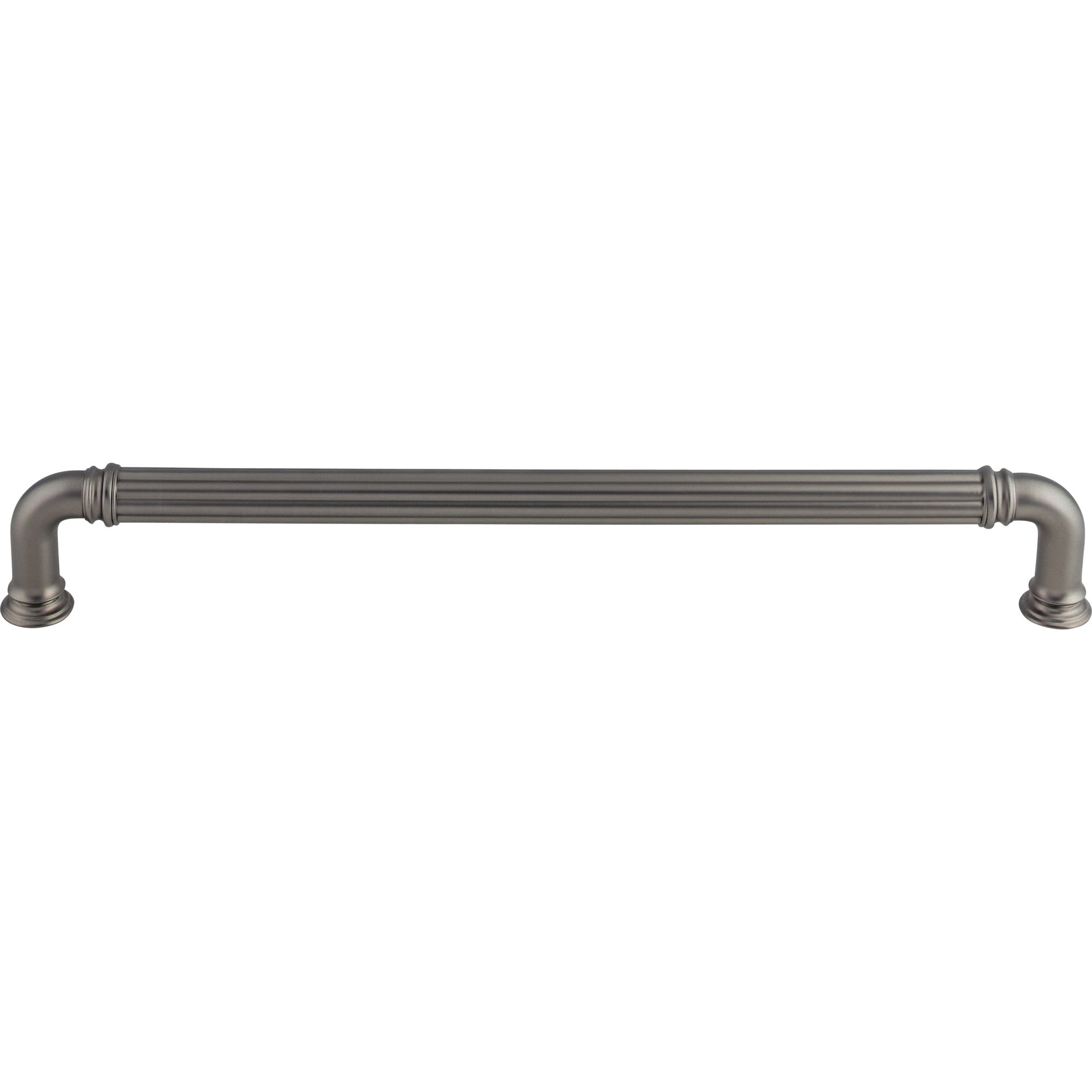 Reeded 18" Center to Center Appliance Pull - Ash Gray