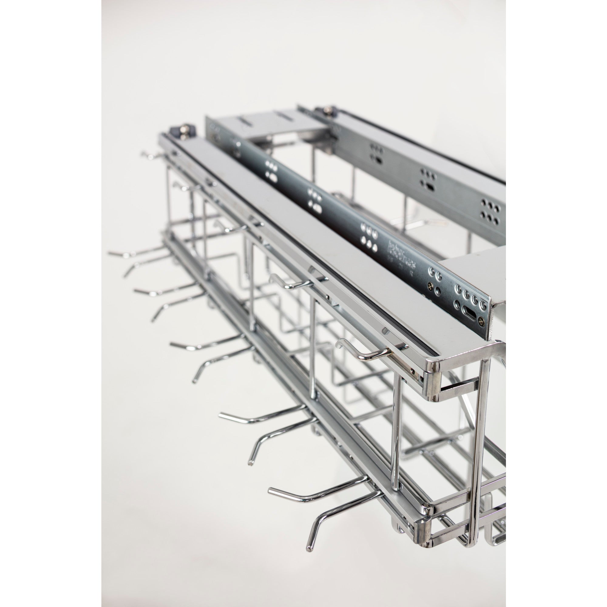 Polished Chrome STORAGE WITH STYLE® Soft-close Hanging Pan Pullout