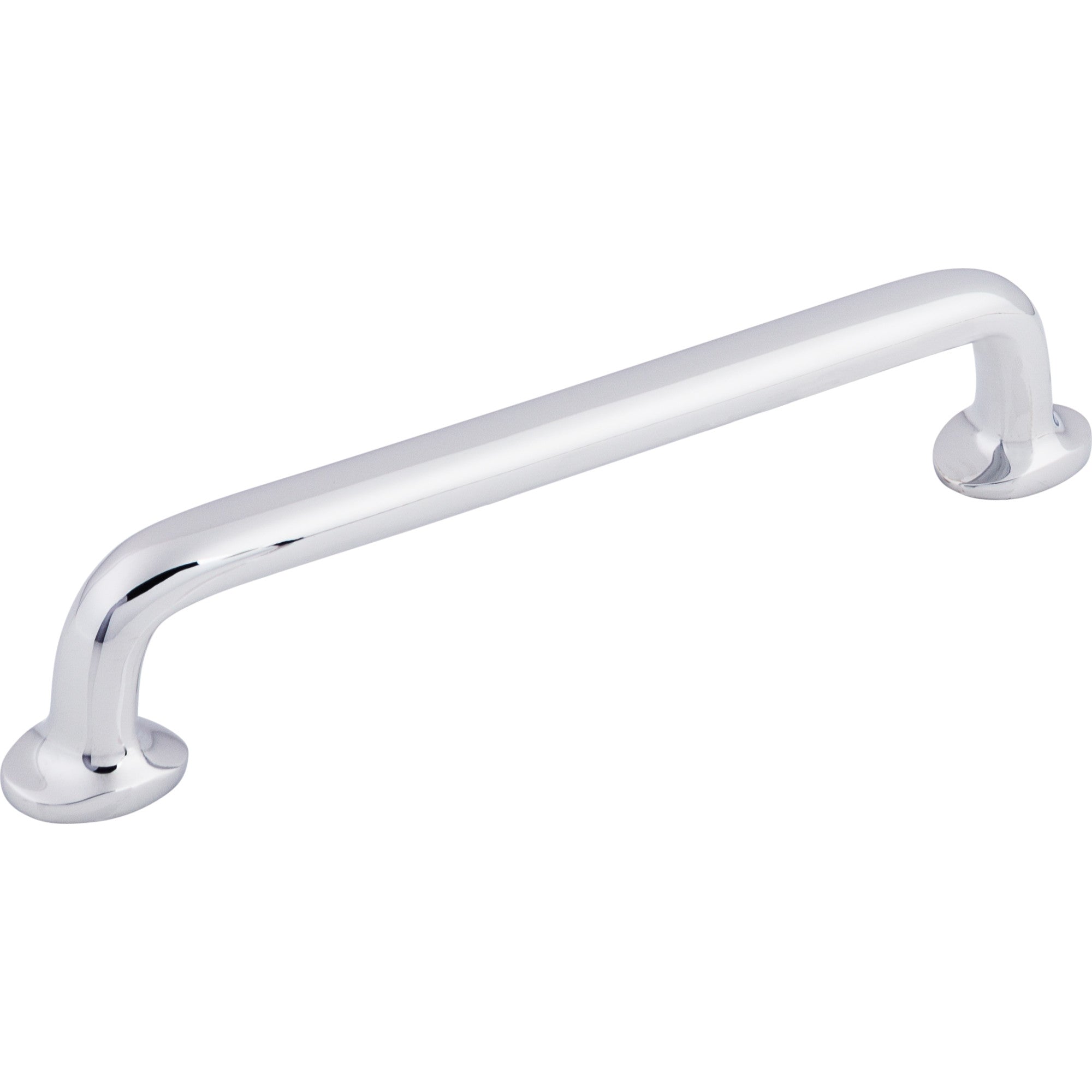 Aspen II Rounded 6" Center to Center Bar Pull - Polished Chrome