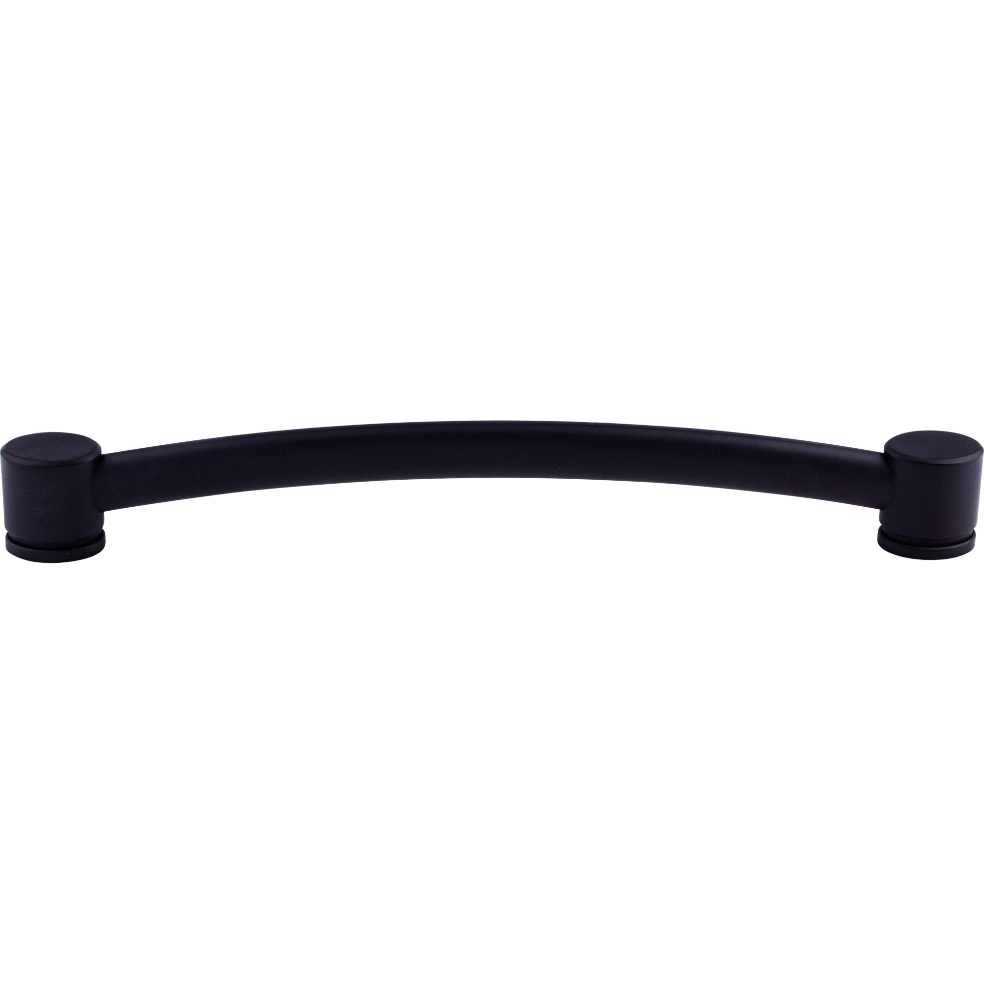 Oval Thin 12" Center to Center Appliance Pull - Flat Black