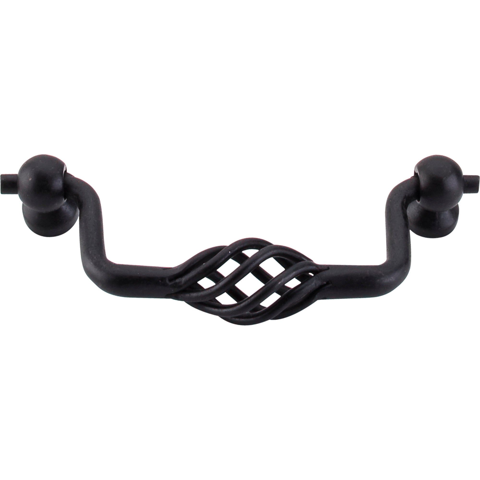 Twisted Wire Drop Handle - Patina Black
