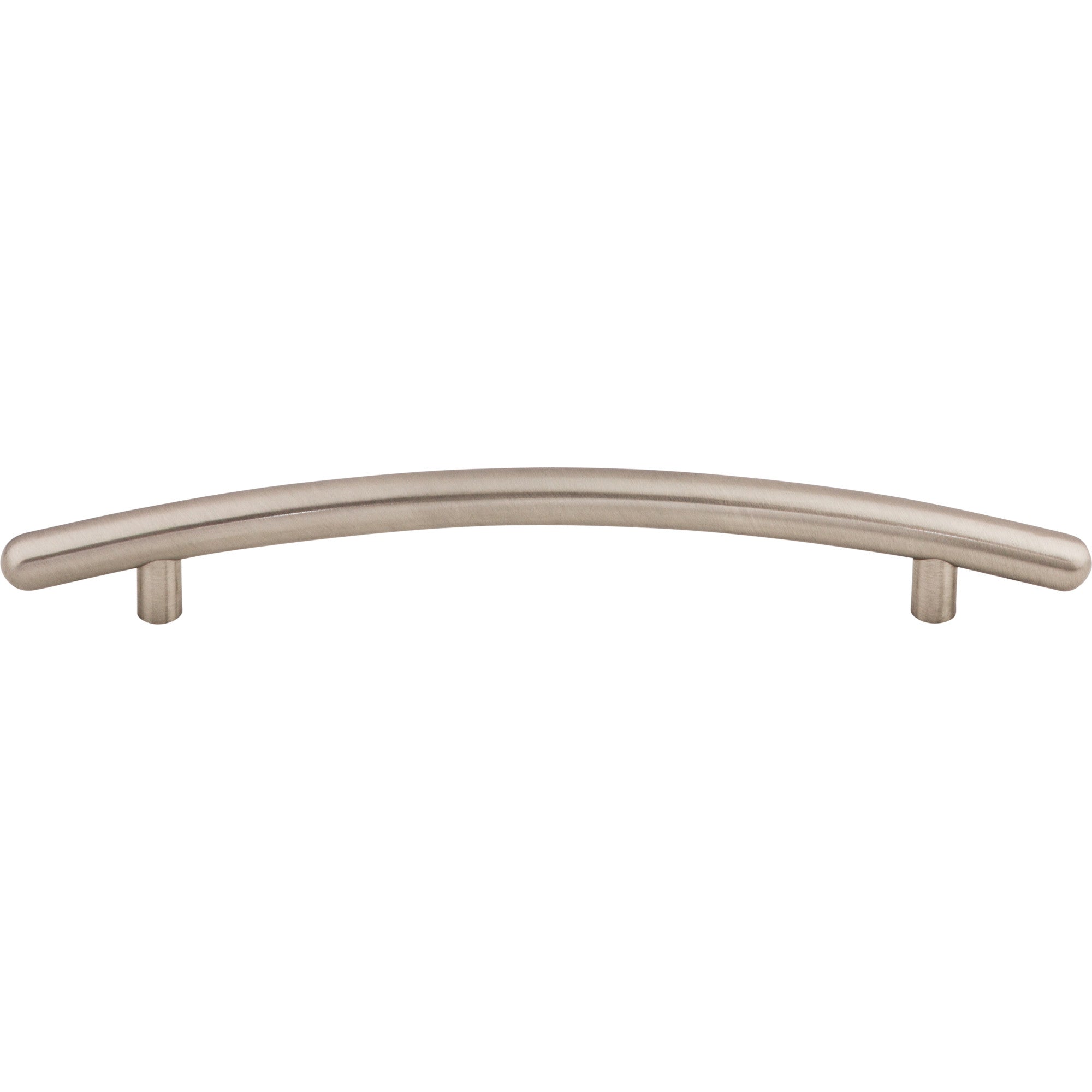 Curved 6 5/16" Center to Center Bar Pull - Brushed Satin Nickel