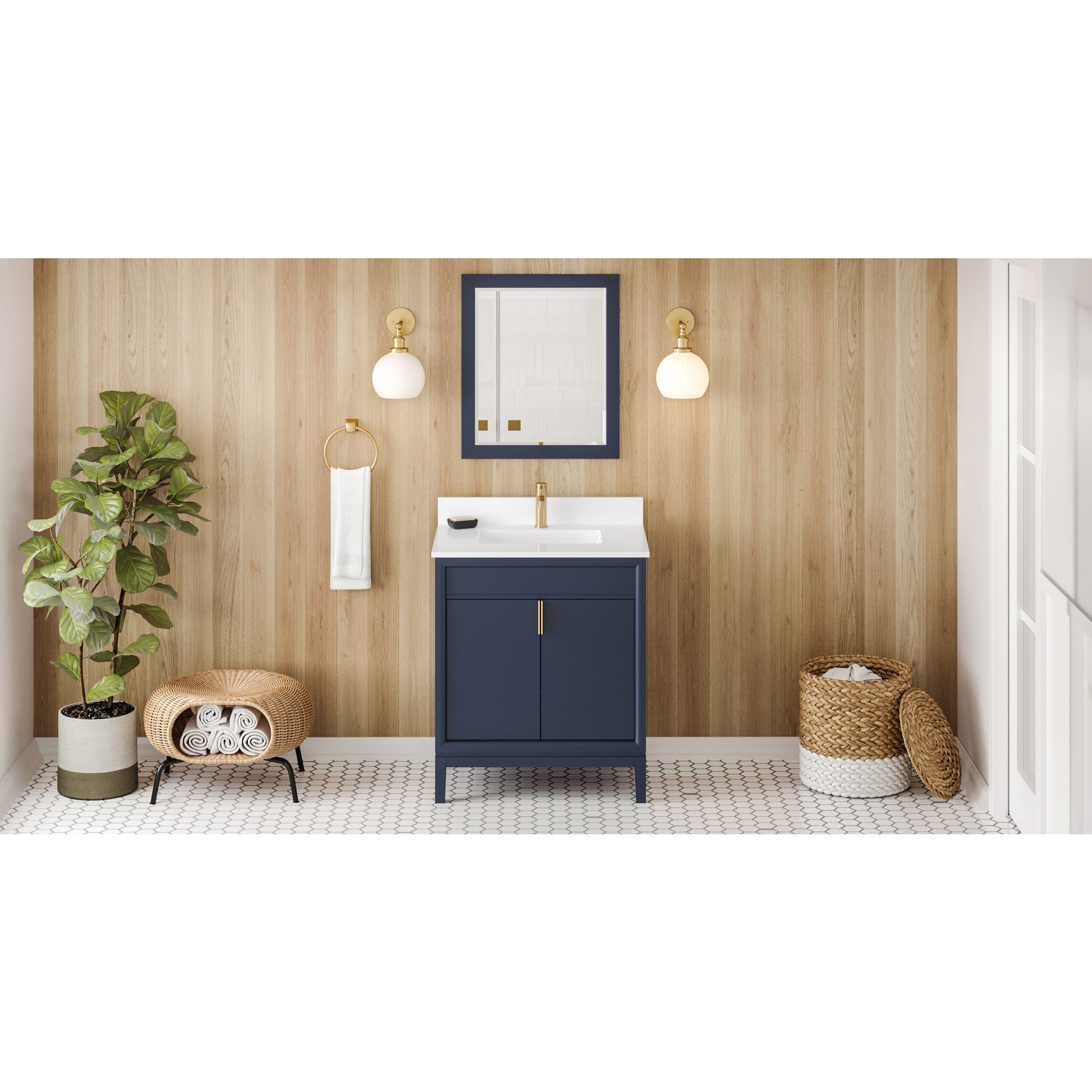 30" Theodora Vanity – Hale Blue