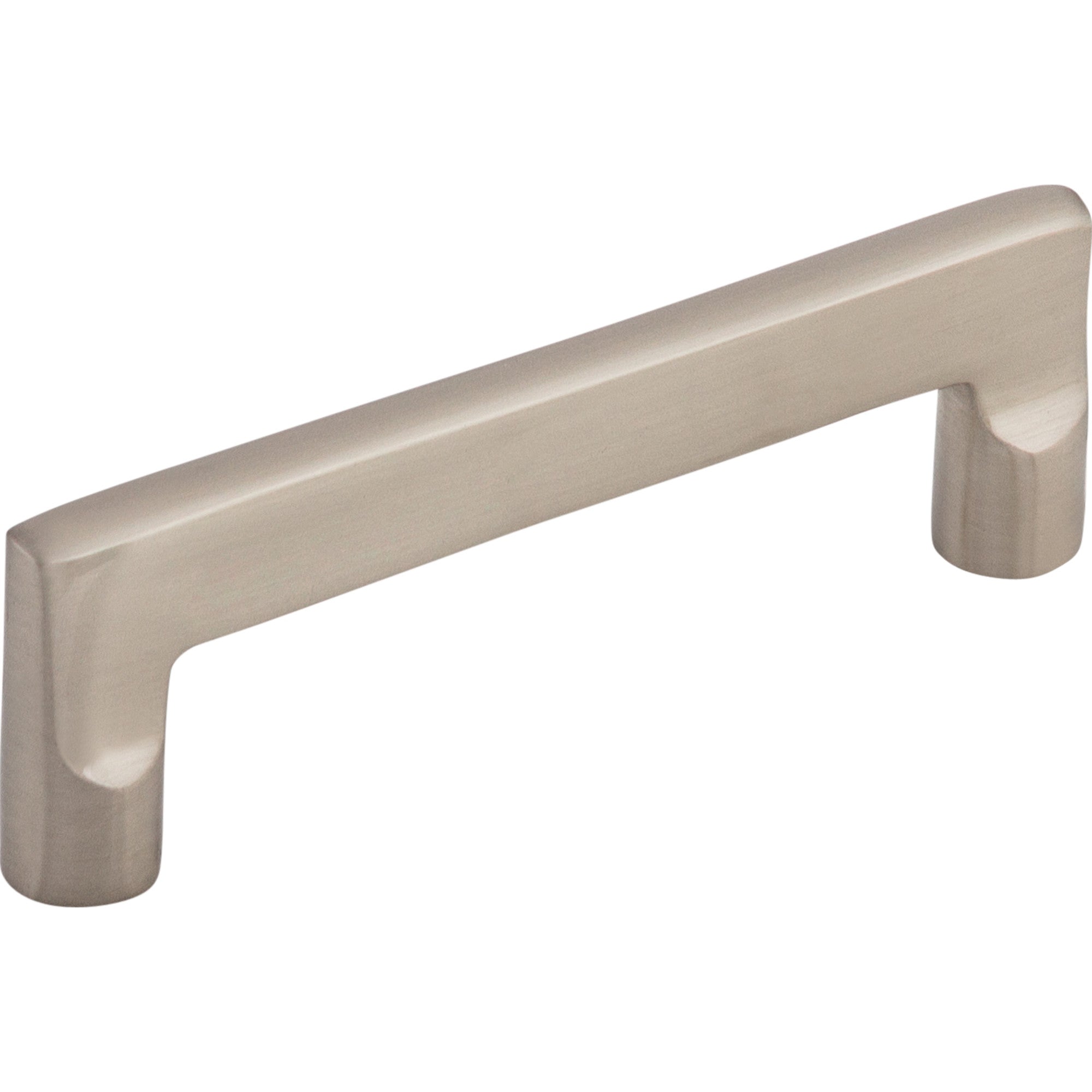 Aspen II Flat Sided 4" Center to Center Bar Pull - Brushed Satin Nickel