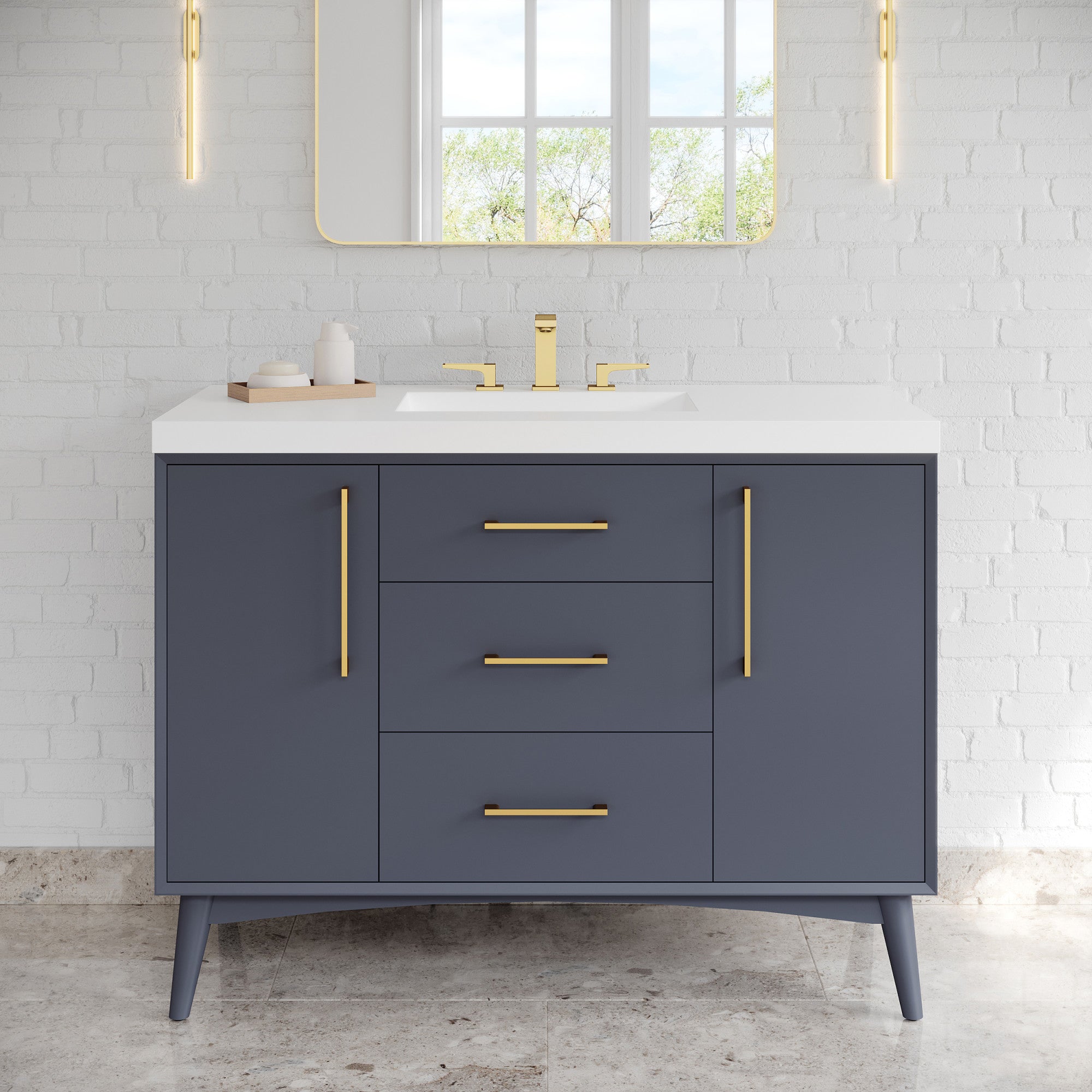48" Dashwood Vanity – Blue Steel