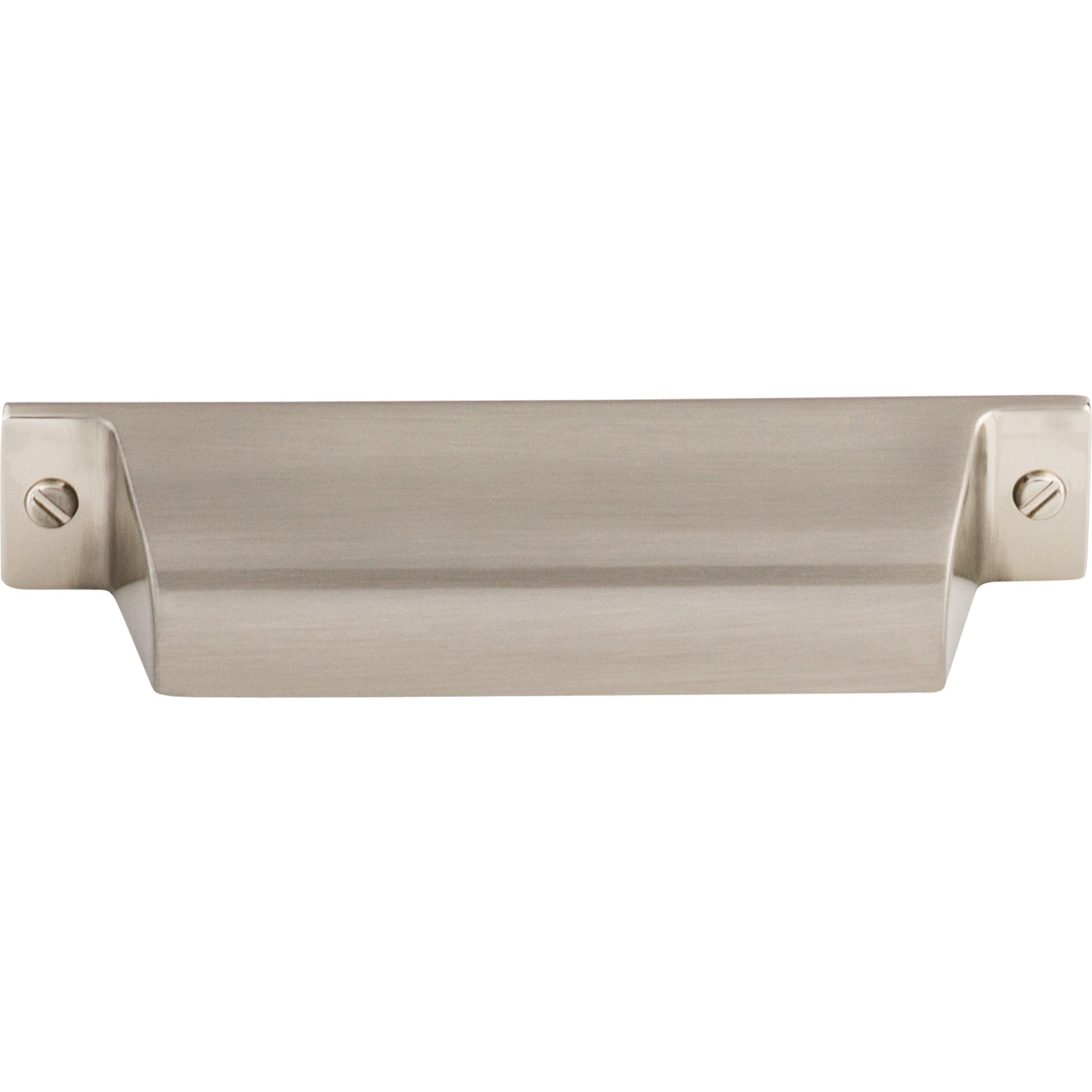 Channing 3 3/4" Center to Center Cup/Bin Pull - Brushed Satin Nickel