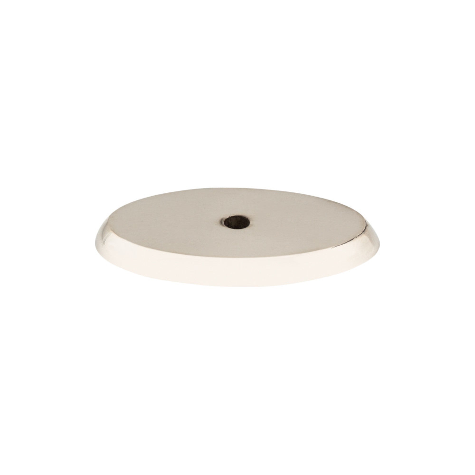 Aspen II Oval Knob Backplate - Polished Nickel