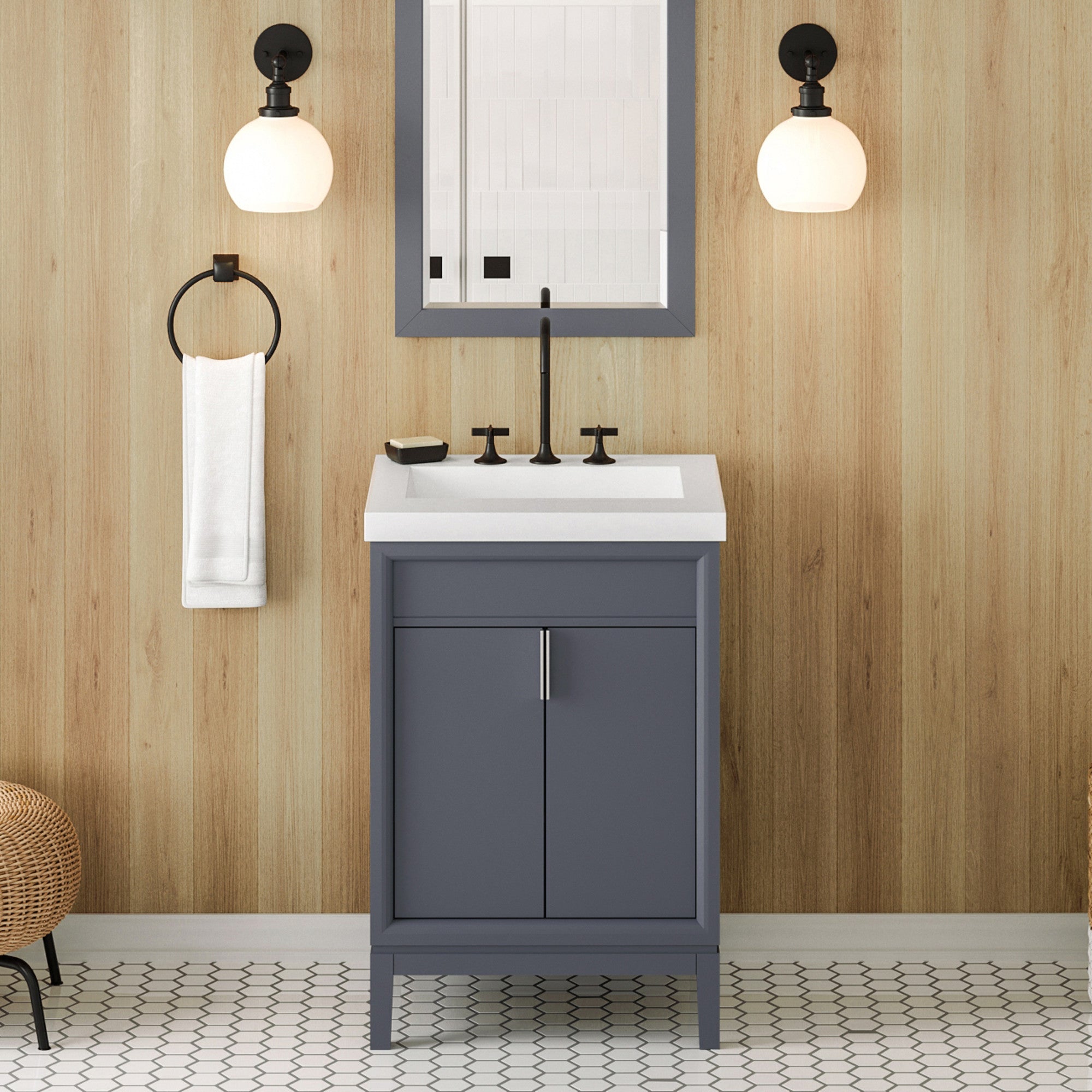 24" Theodora Vanity – Blue Steel