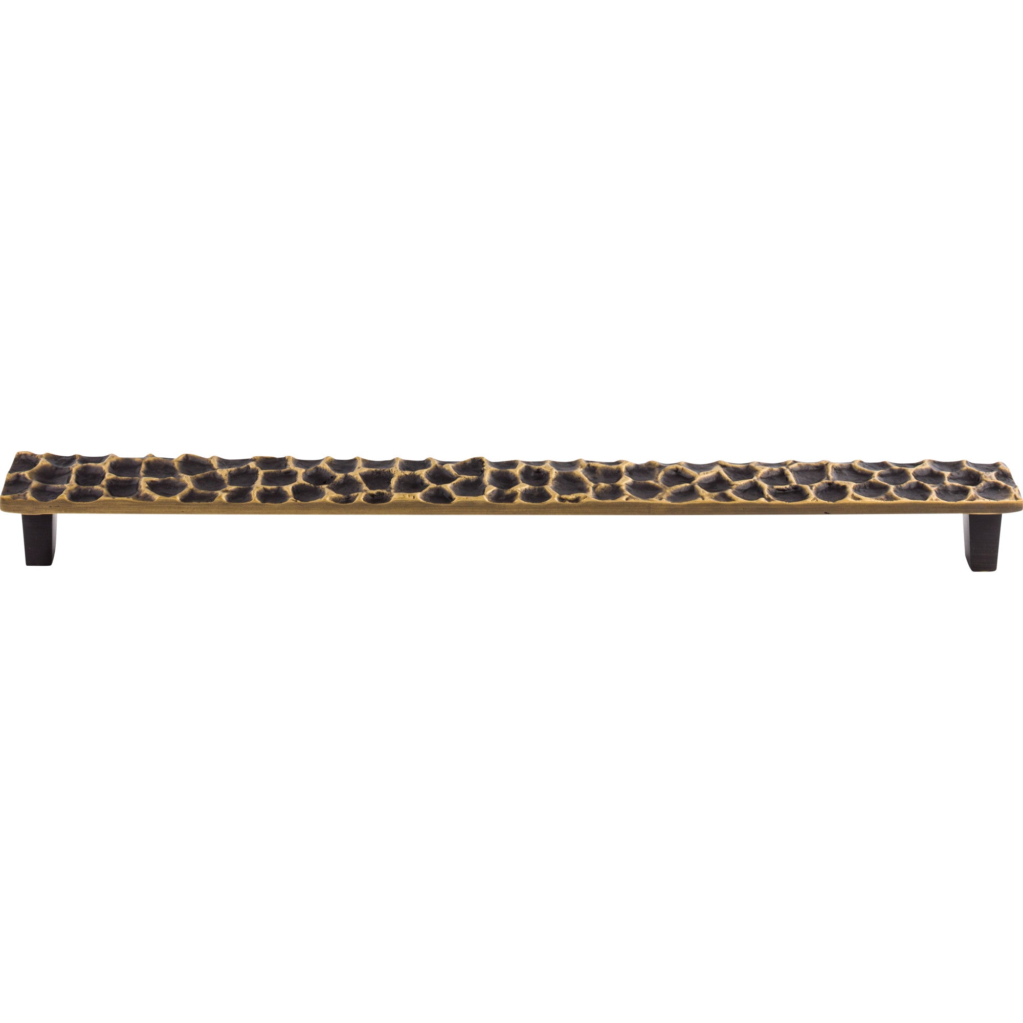 Cobblestone 12 9/16" Center to Center Bar Pull - Brass Antique