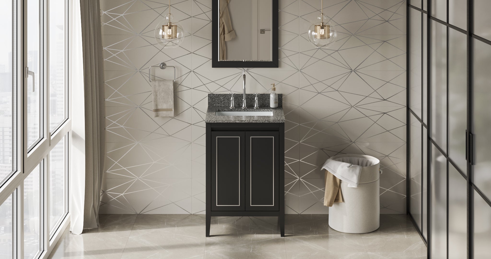 24" Percival Vanity – Black