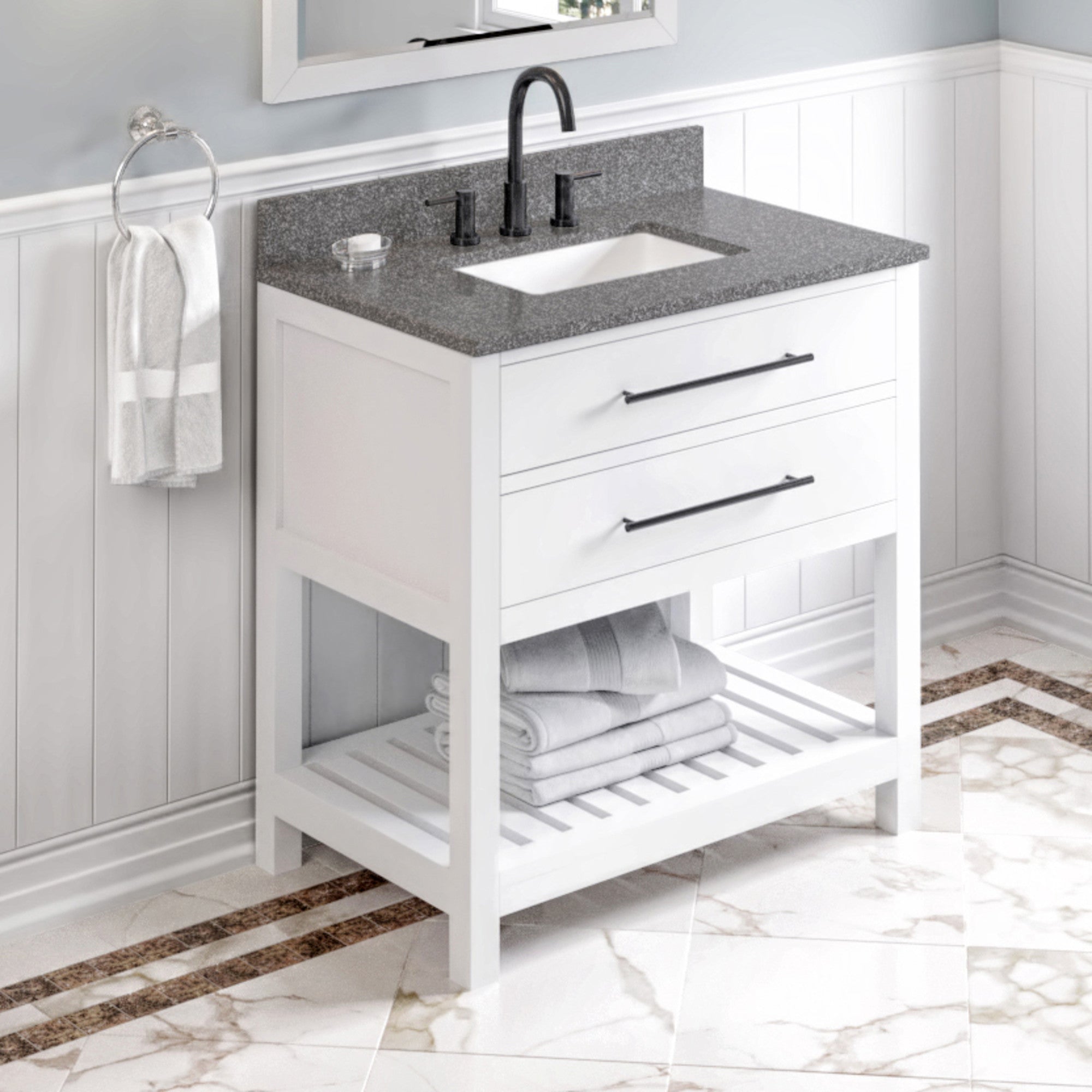 36" Wavecrest Vanity – White