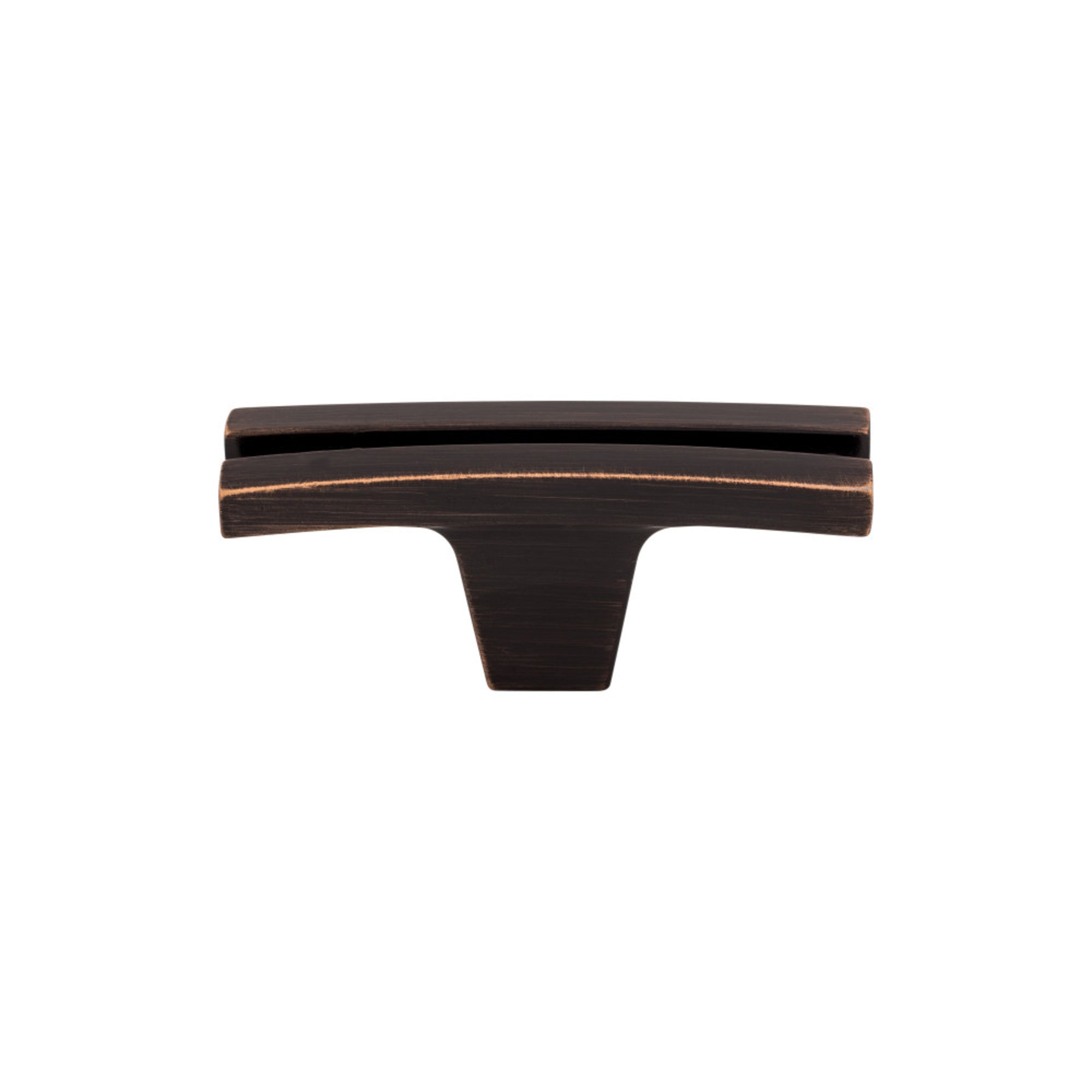 Flared 2 5/8" Length Geometric Knob - Tuscan Bronze