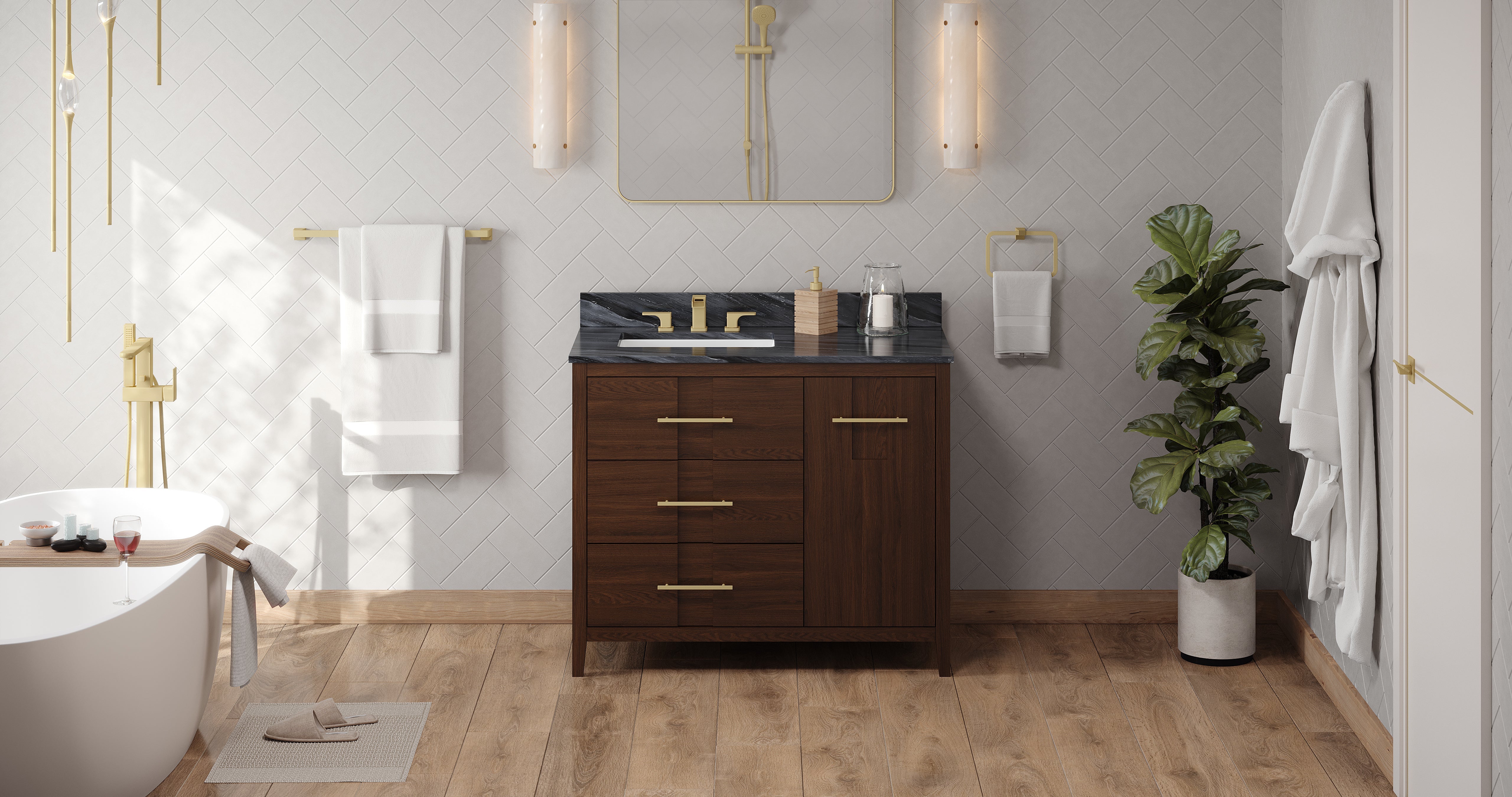 42" Katara Vanity – Left Offset