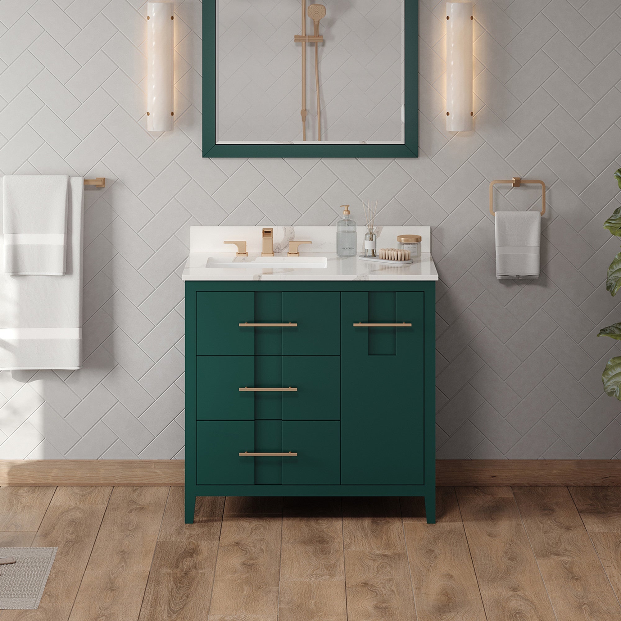36" Katara Vanity – Left Offset