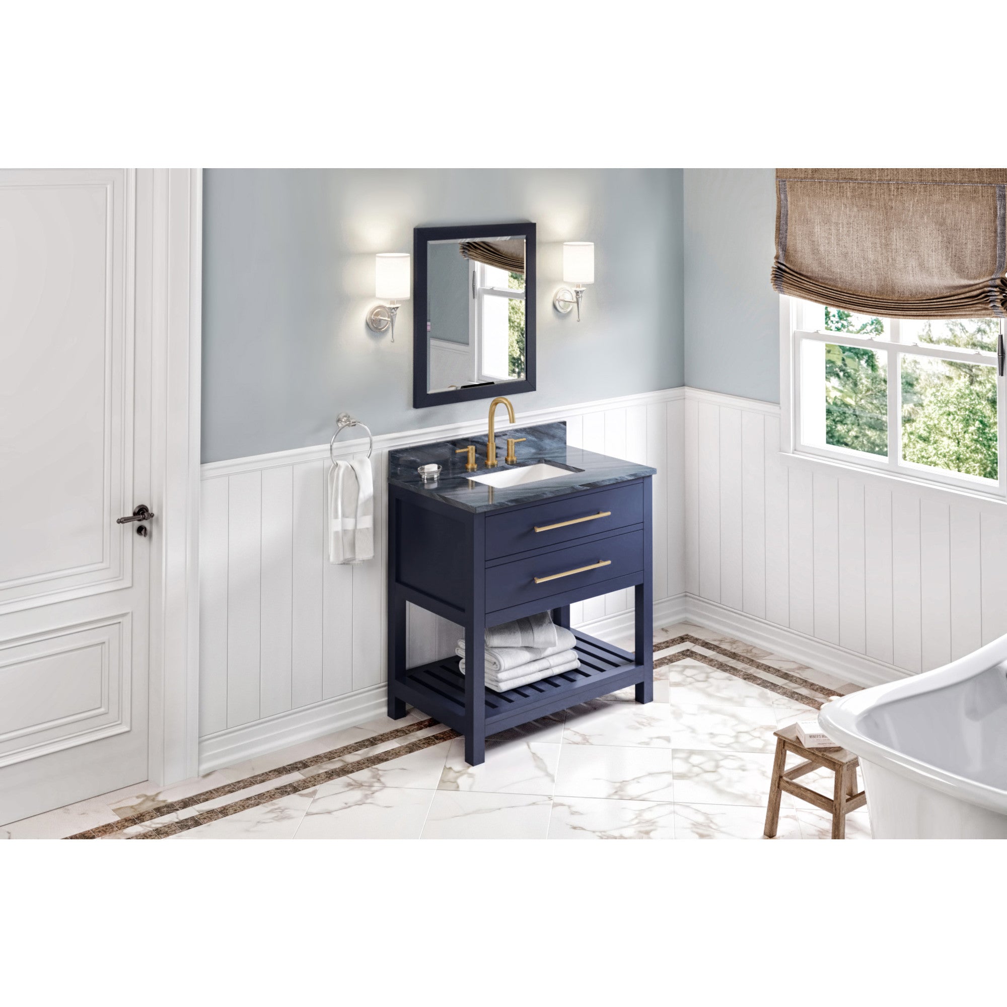 36" Wavecrest Vanity – Hale Blue