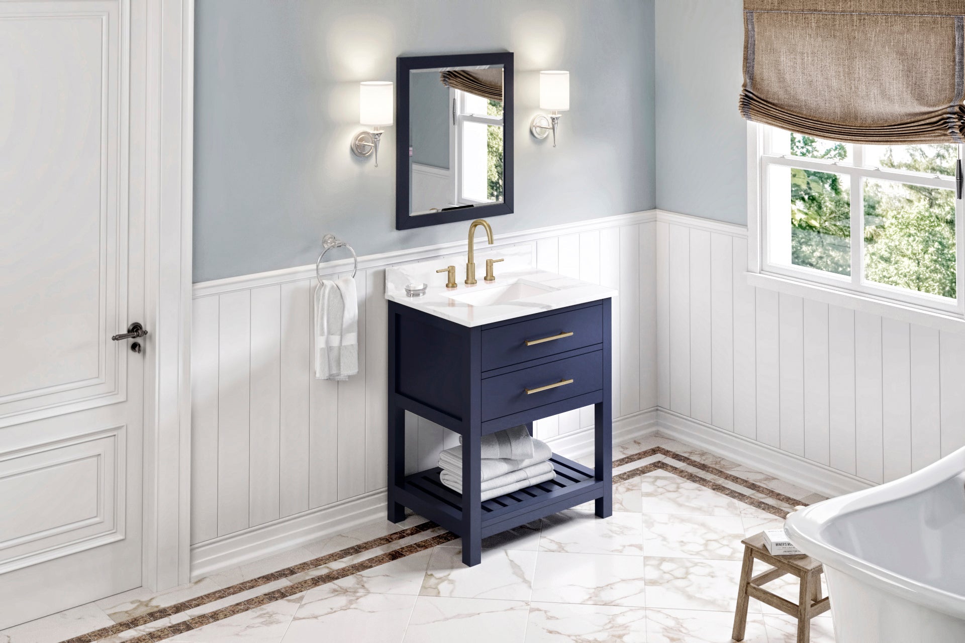 30" Wavecrest Vanity – Hale Blue