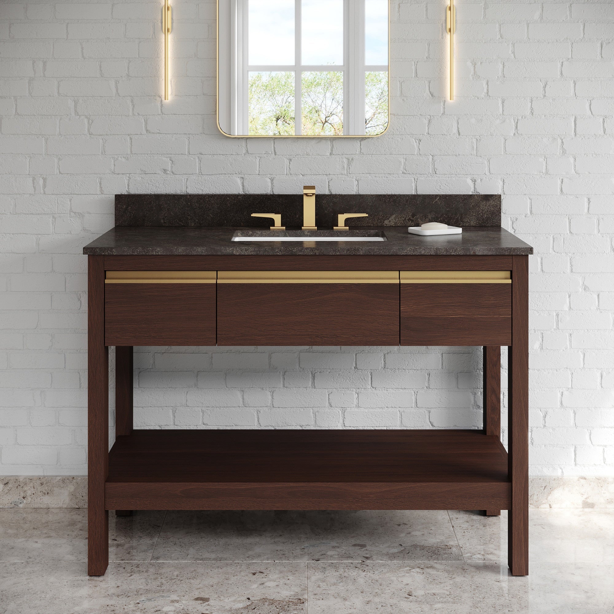 48" Jubilee Vanity – Dark Walnut