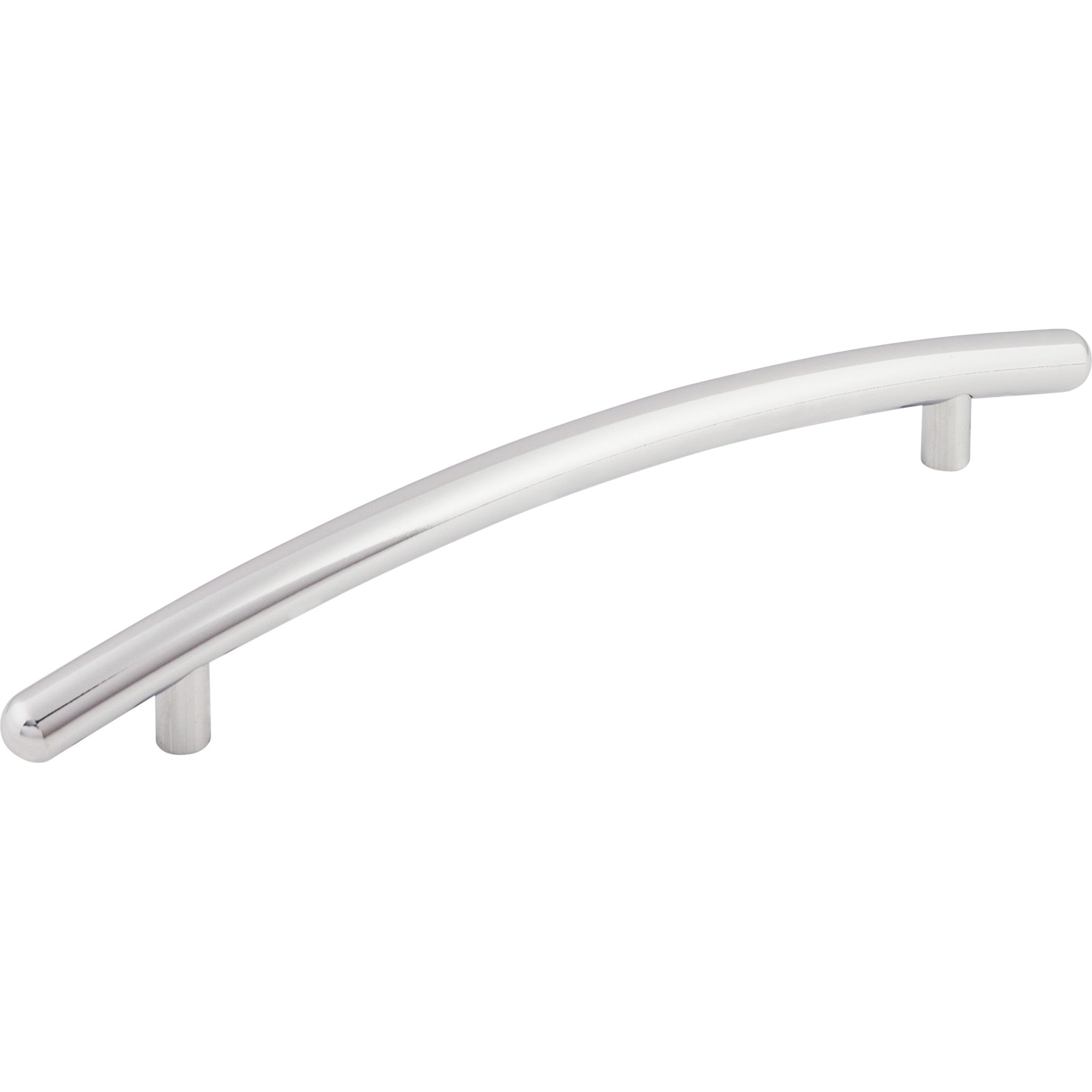 Curved 6 5/16" Center to Center Bar Pull - Polished Chrome