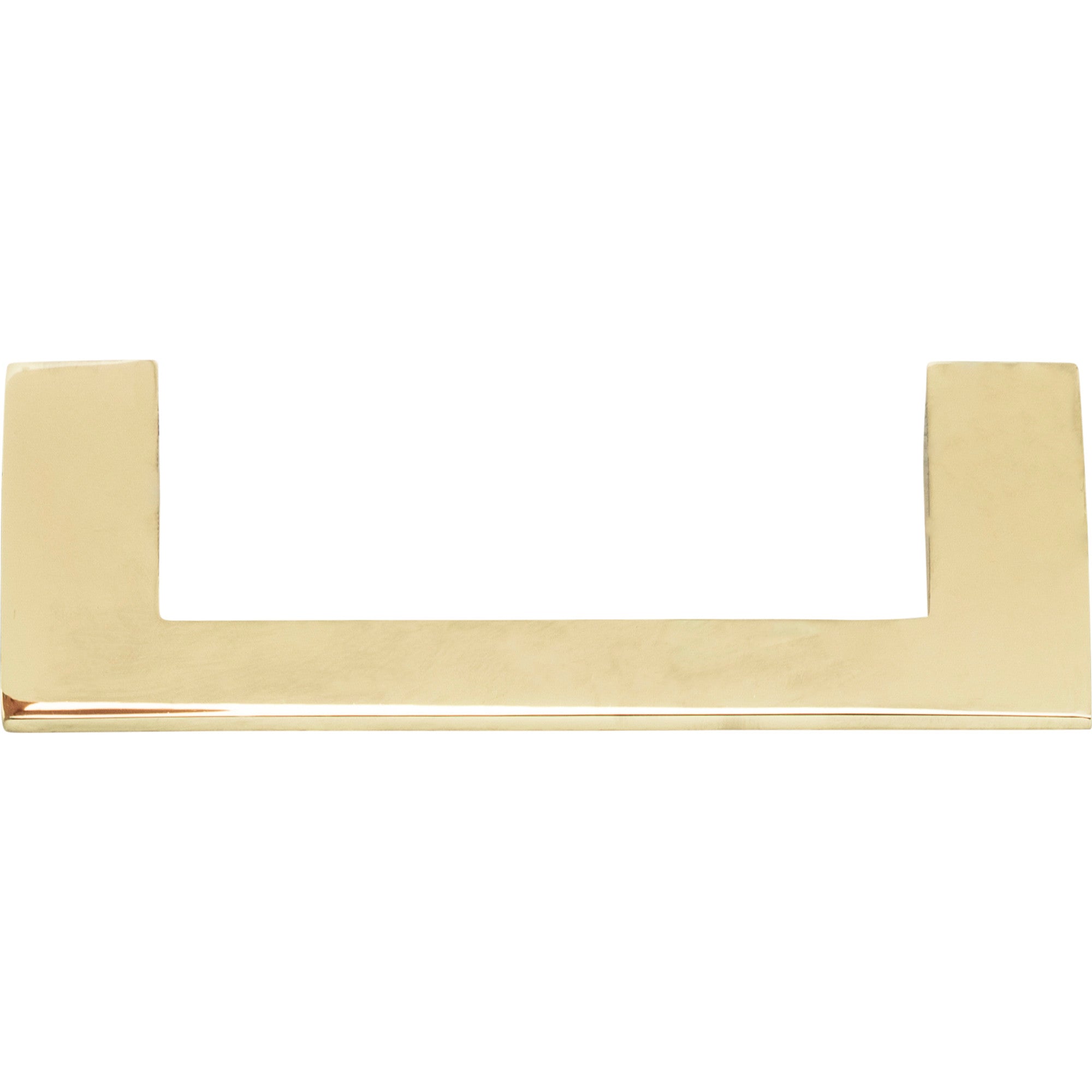 Angled Drop 3 3/4" Center to Center Bar Pull - French Gold