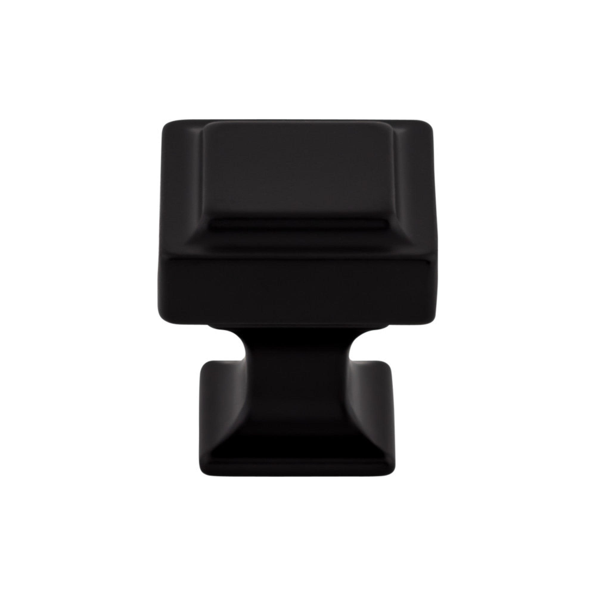 Ascendra 1 1/8" Length Square Knob - Flat Black