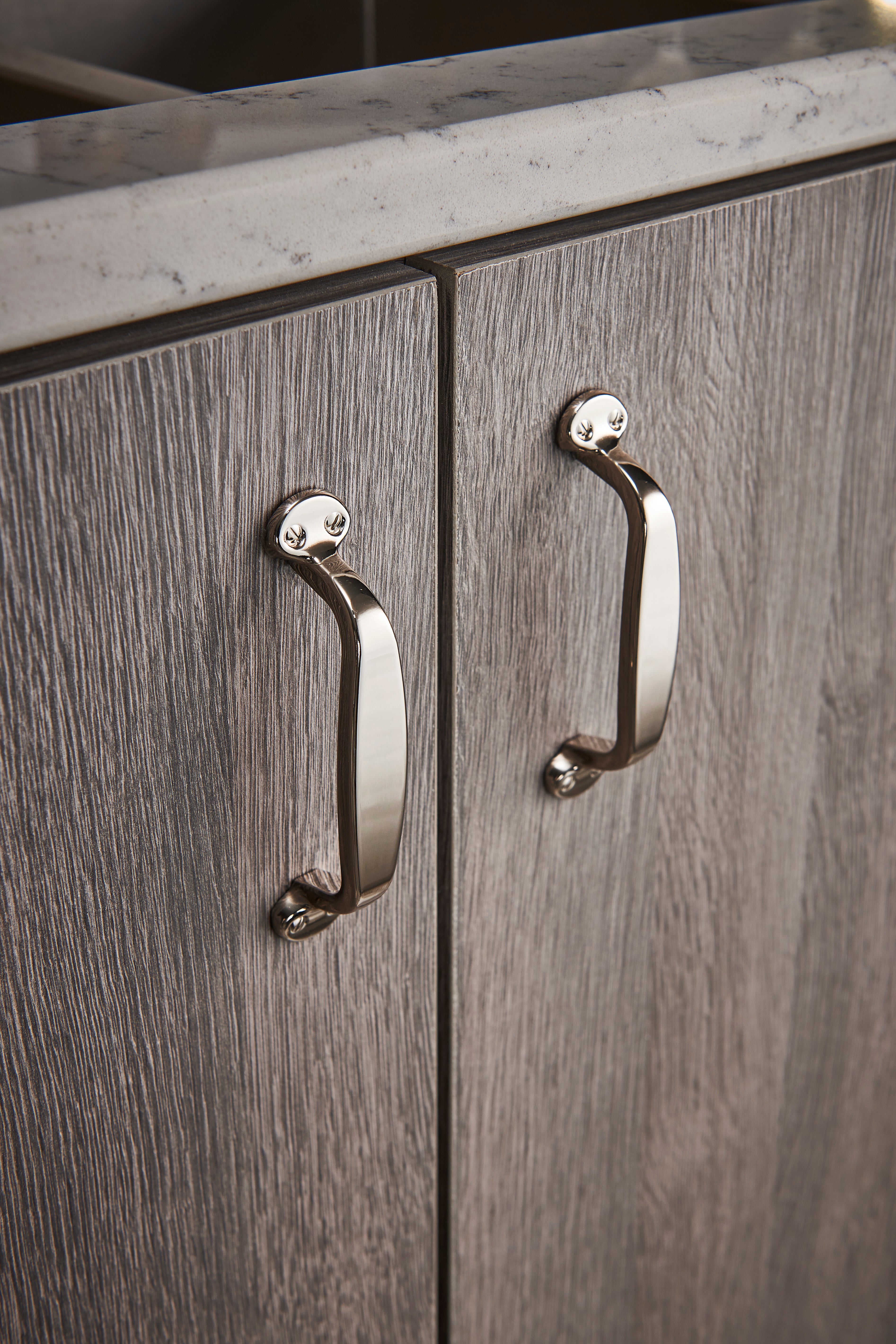 Trunk 3 3/4" Center to Center Bar Pull - Brushed Satin Nickel