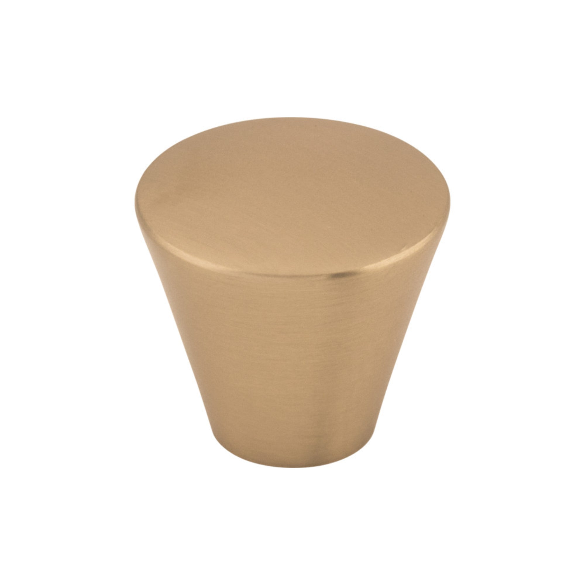 Cone Round Knob - Brushed Bronze