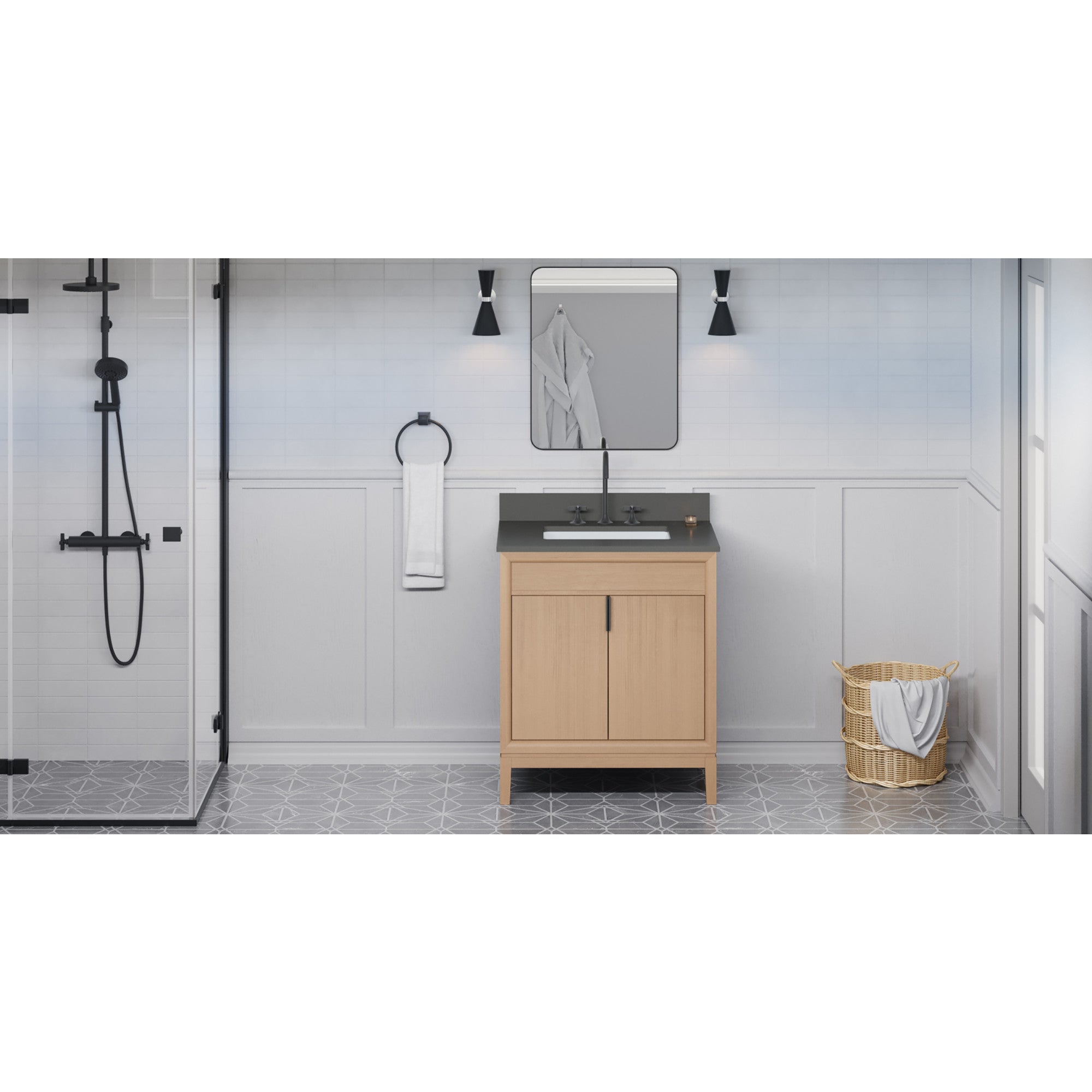 30" Theodora Vanity – Natural Oak