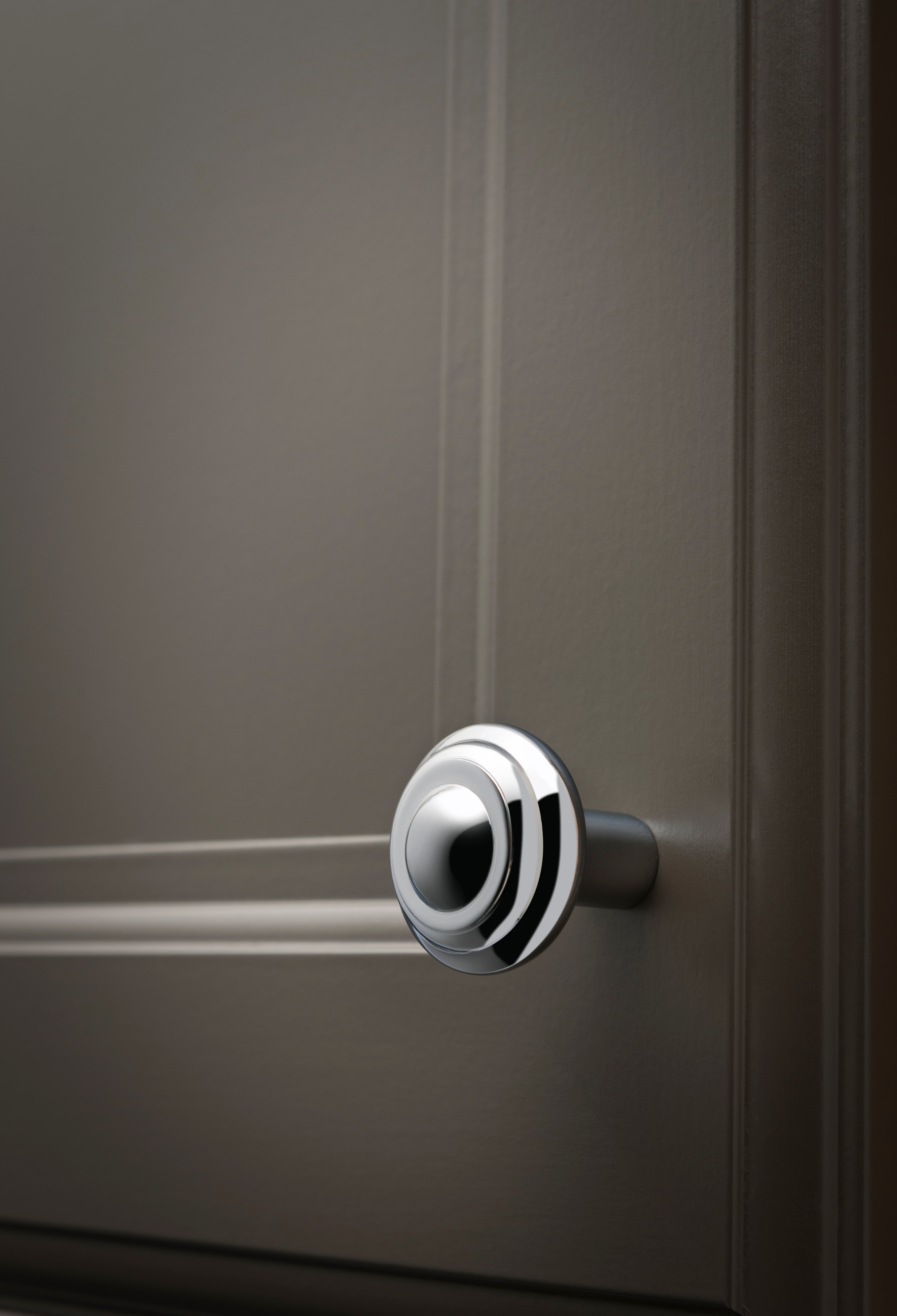 Aspen II Button 1 3/4" Diameter Round Knob - Polished Chrome