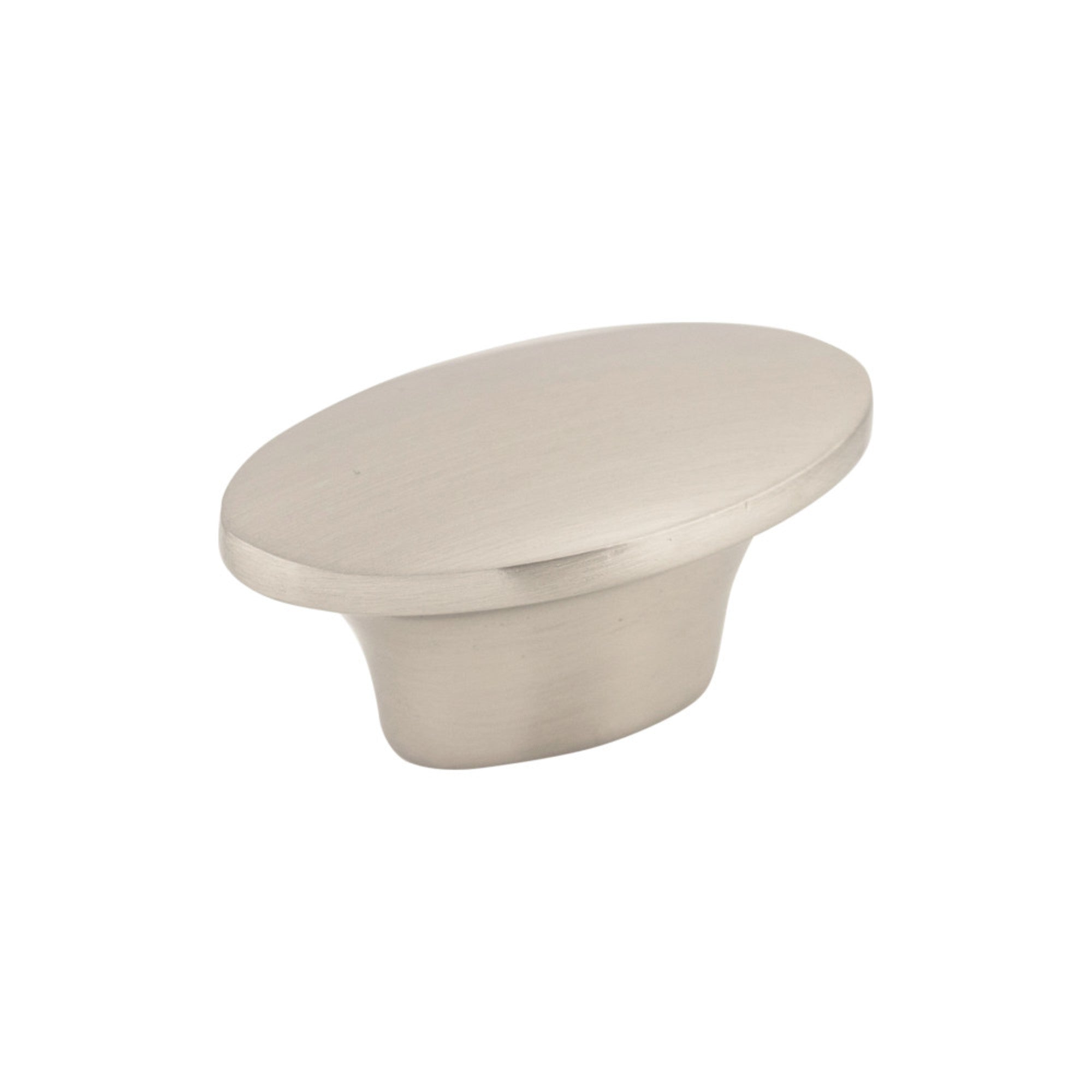 Dakota 1 1/2" Length Oval Knob - Brushed Satin Nickel