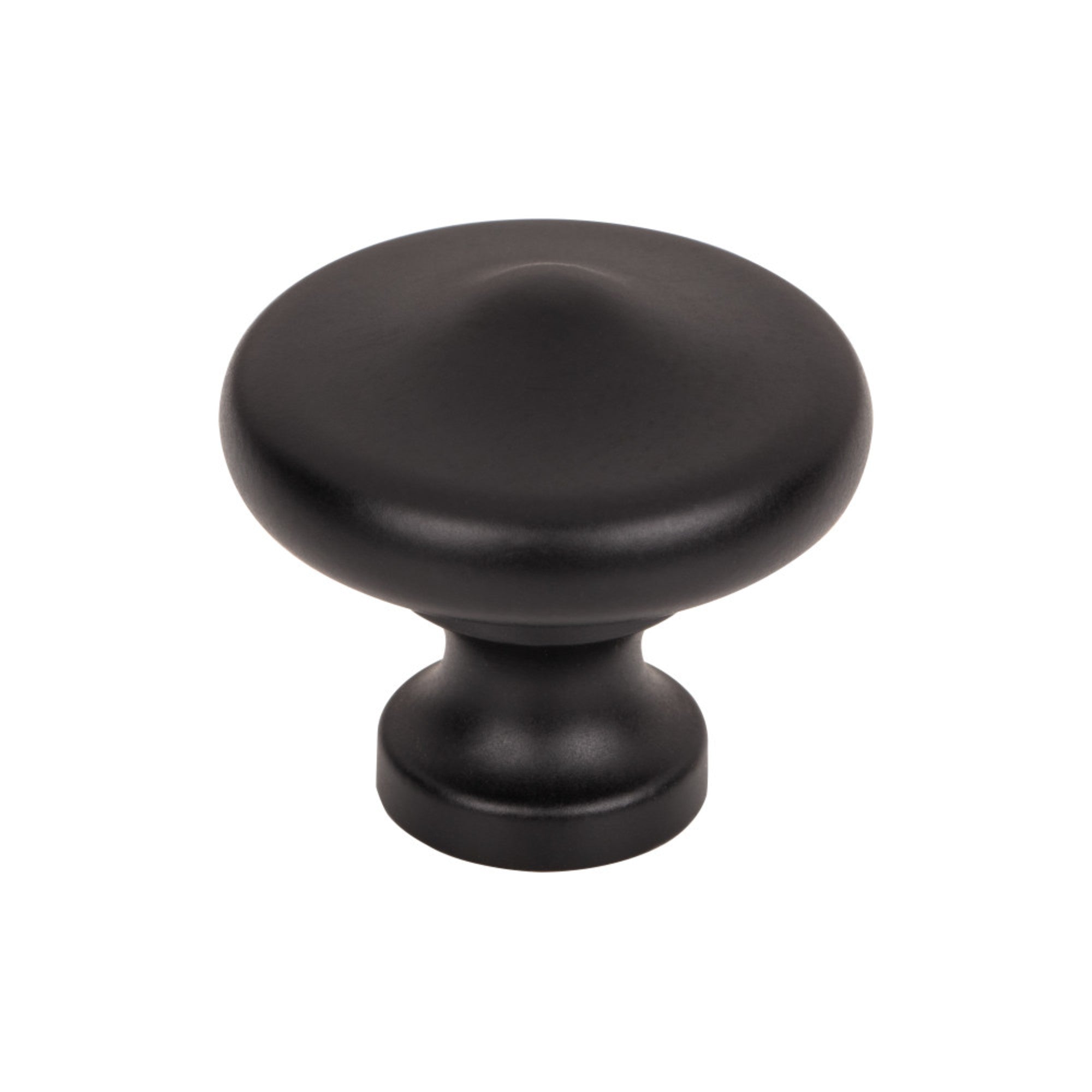 Peak Round Knob - Flat Black