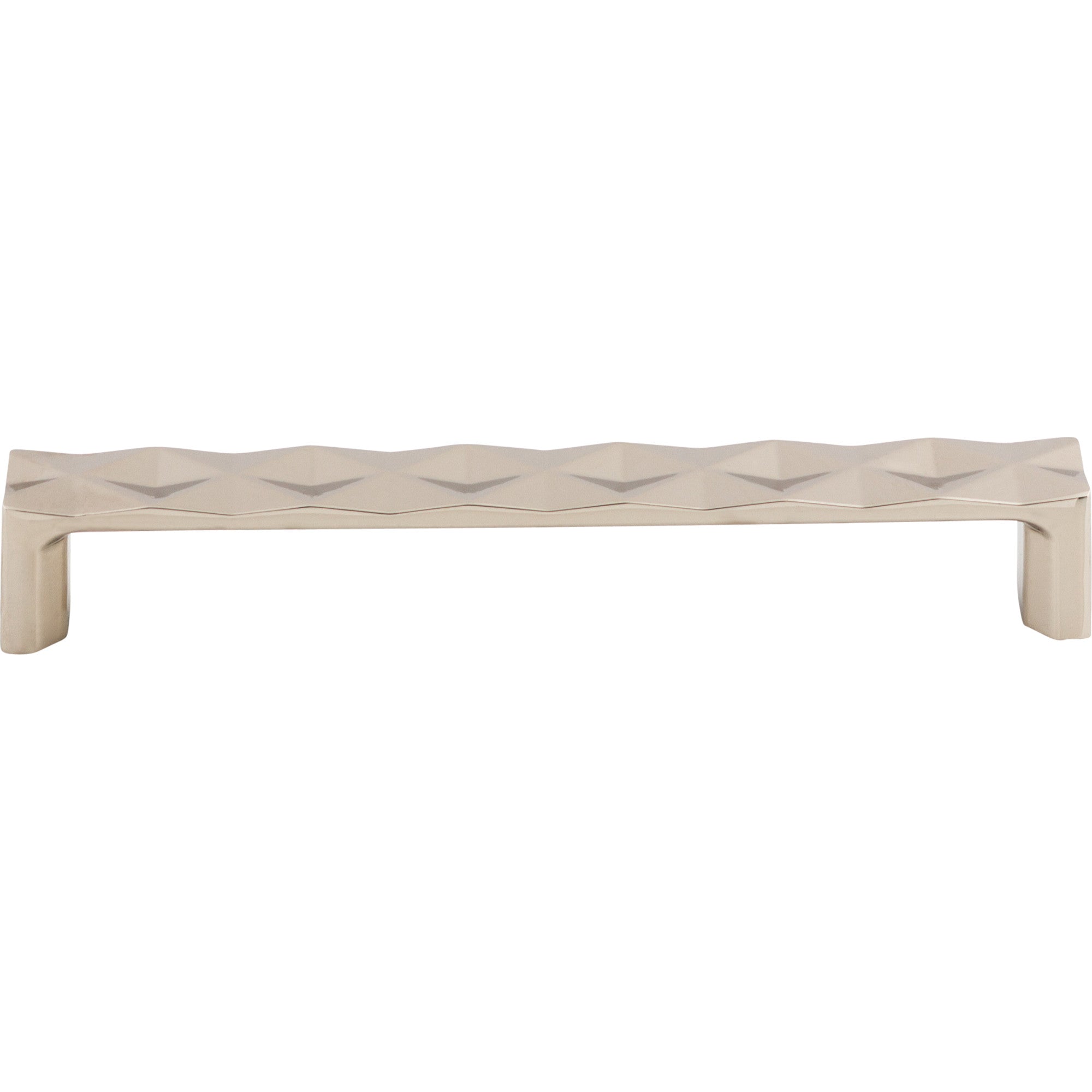 Quilted Bar Pull - Polished Nickel