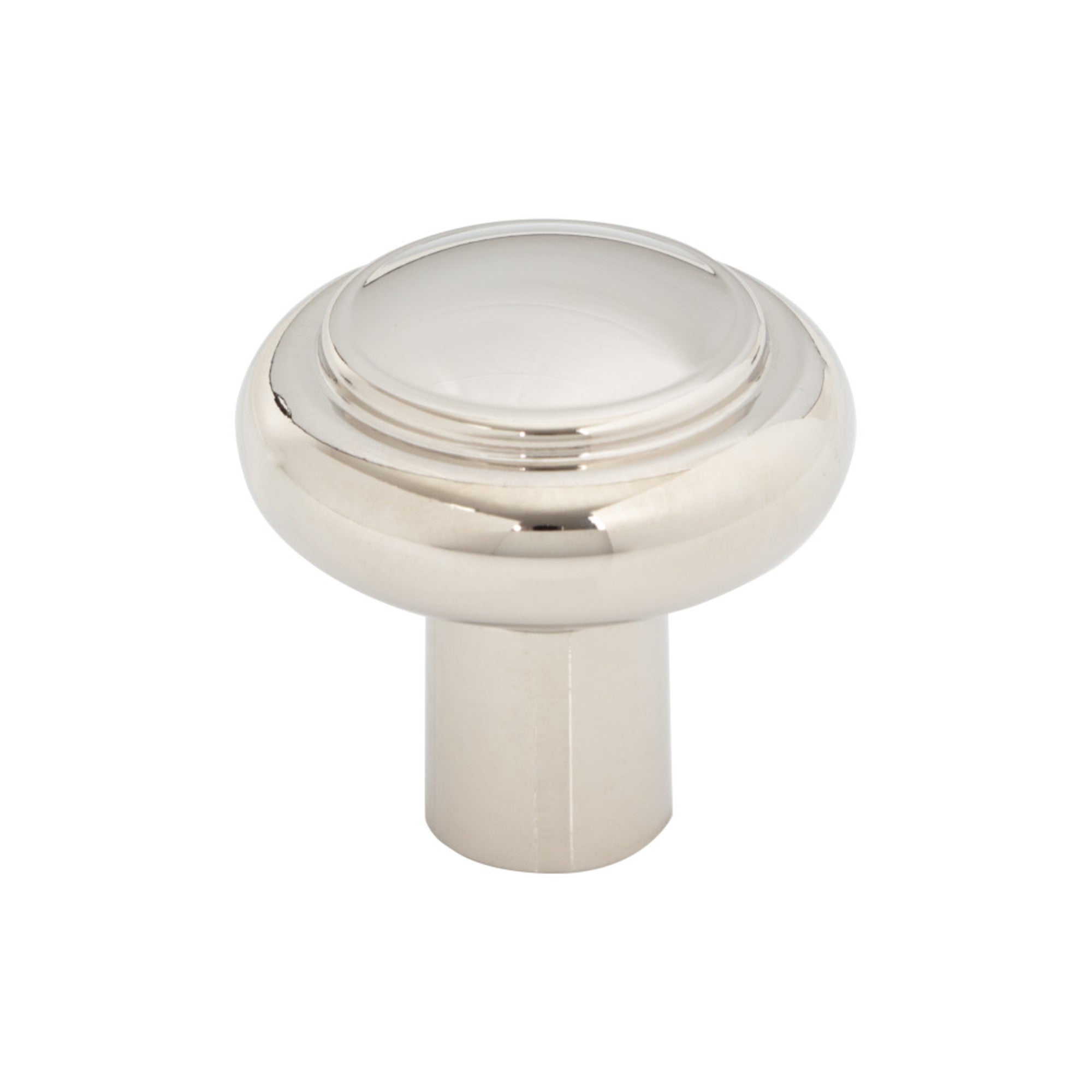 Clarence Mushroom Knob - Polished Nickel
