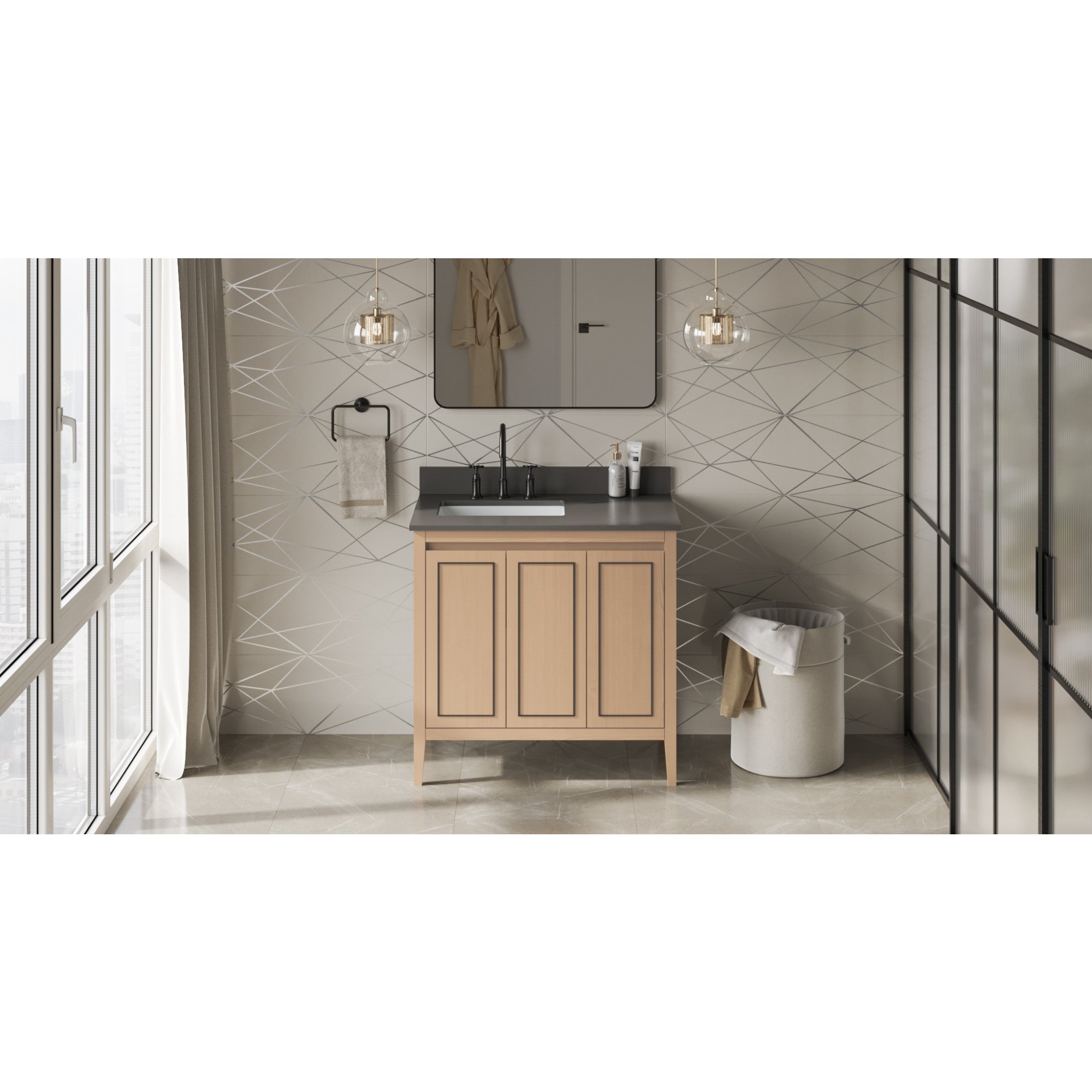 36" Percival Vanity – Natural Oak
