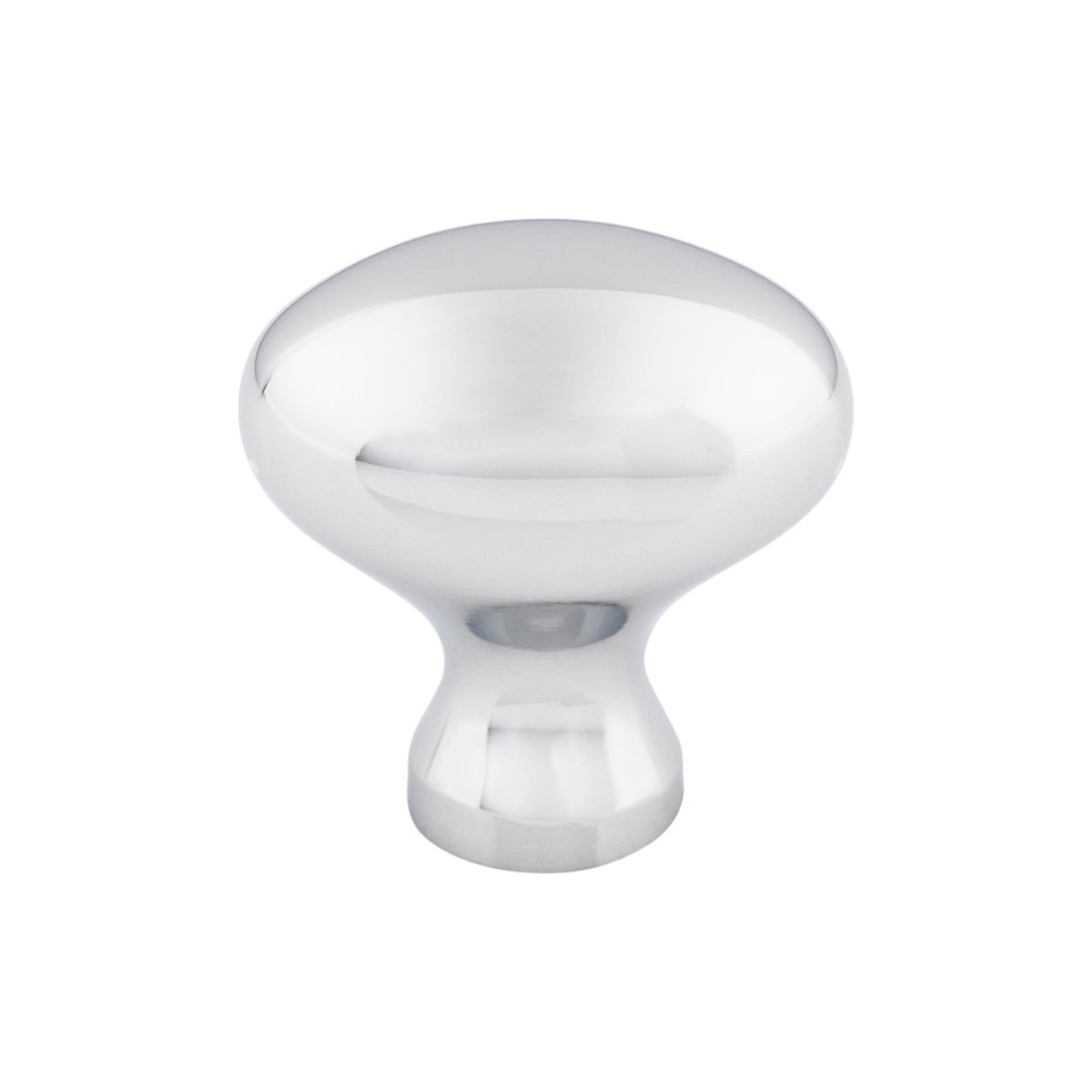 Egg Oval Knob - Polished Chrome