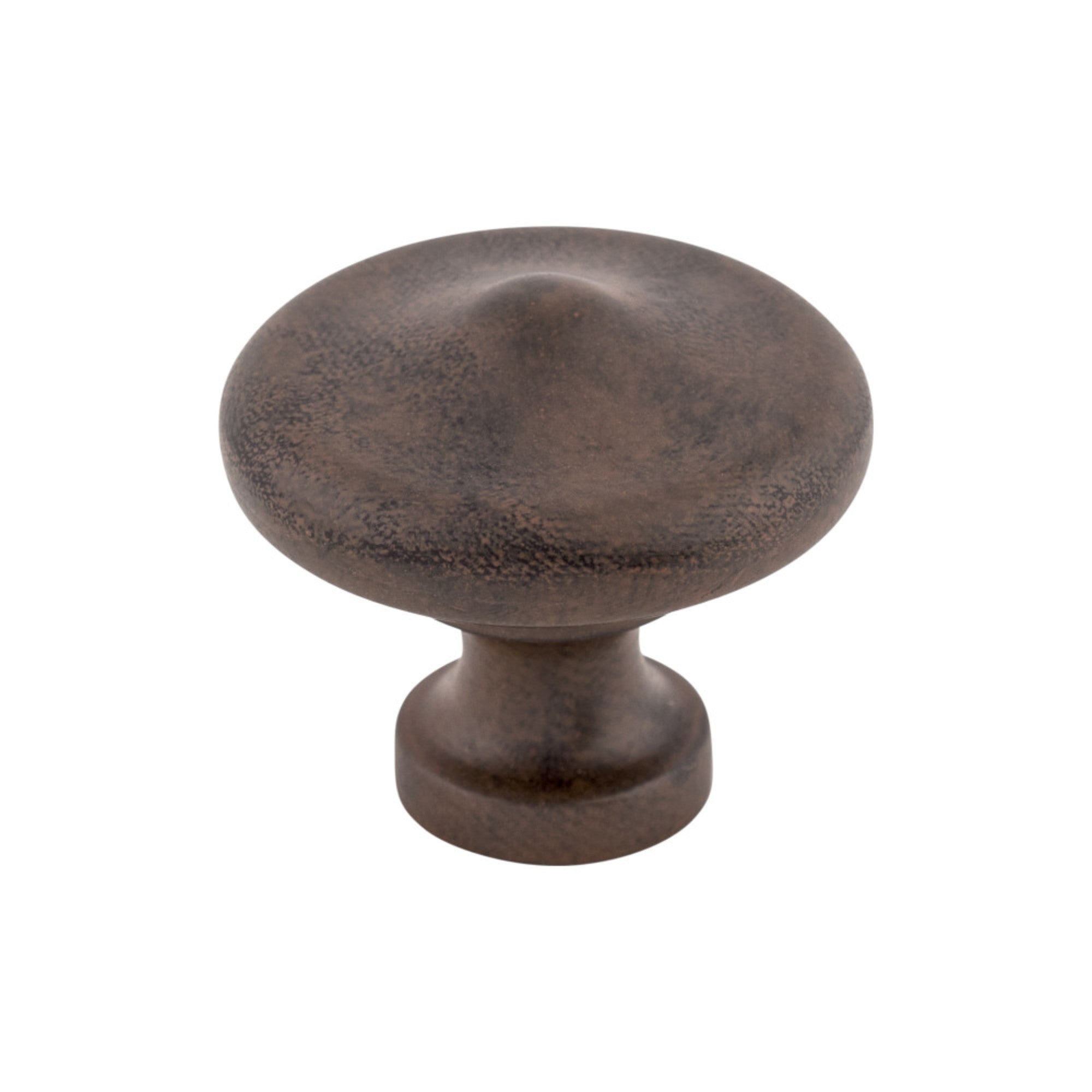 Peak 1 5/16" Diameter Round Knob - Patina Rouge