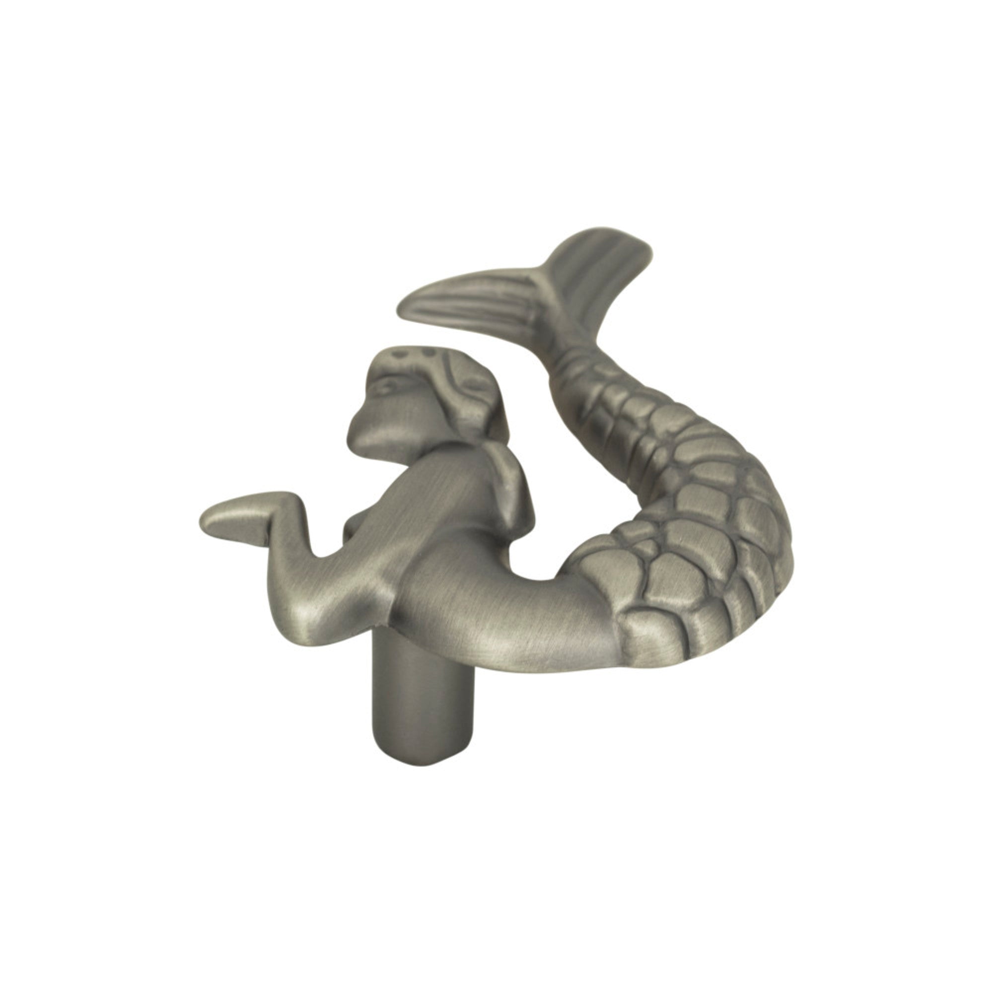Mermaid Novelty Knob - Pewter