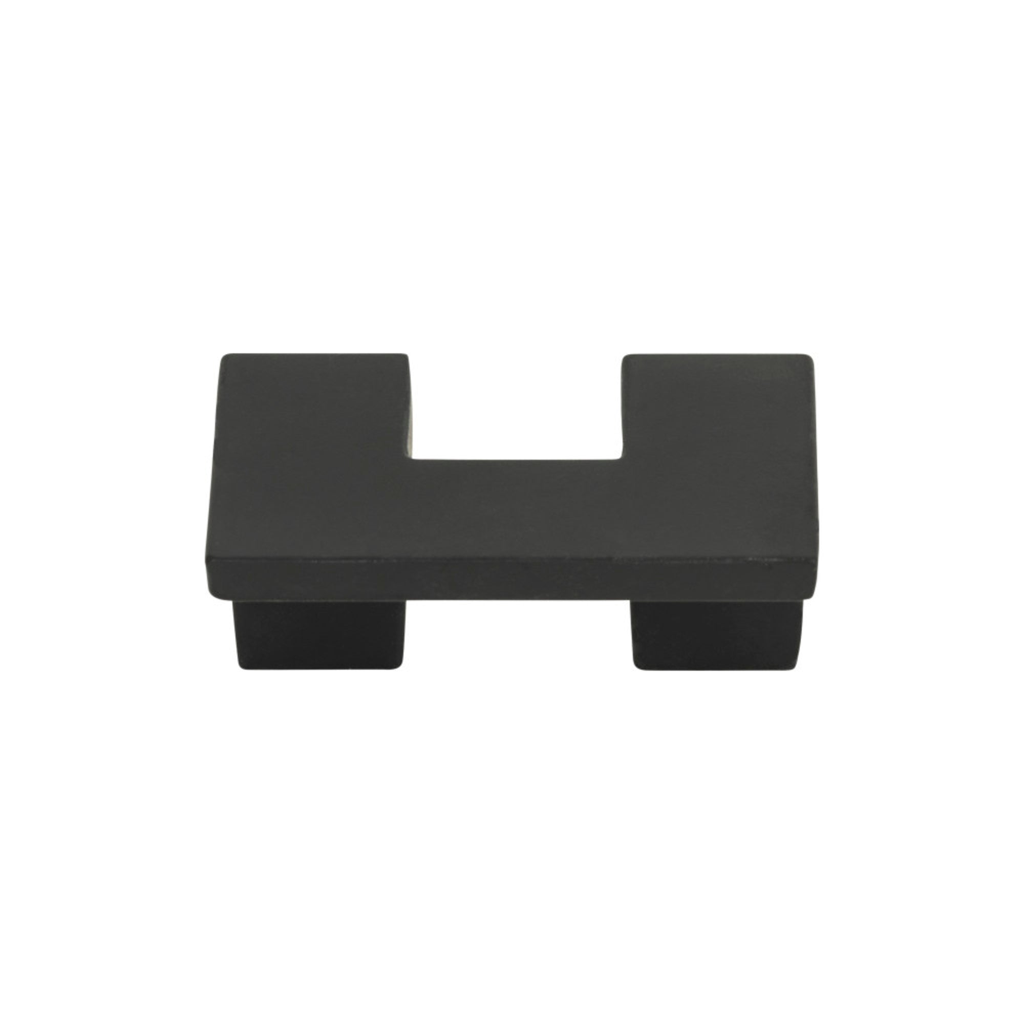 U Turn Square Knob - Matte Black