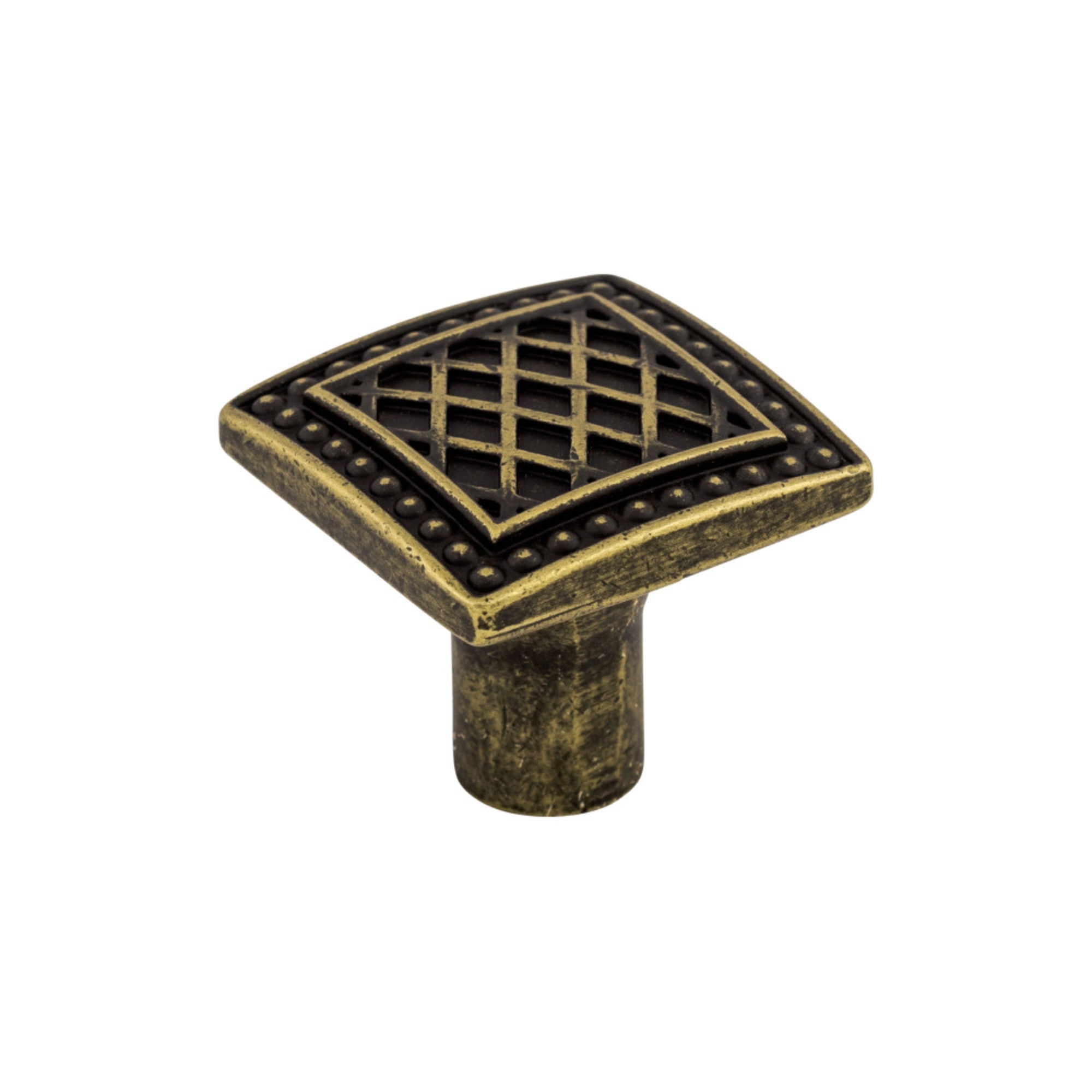 Trevi 1 1/4" Length Square Knob - German Bronze