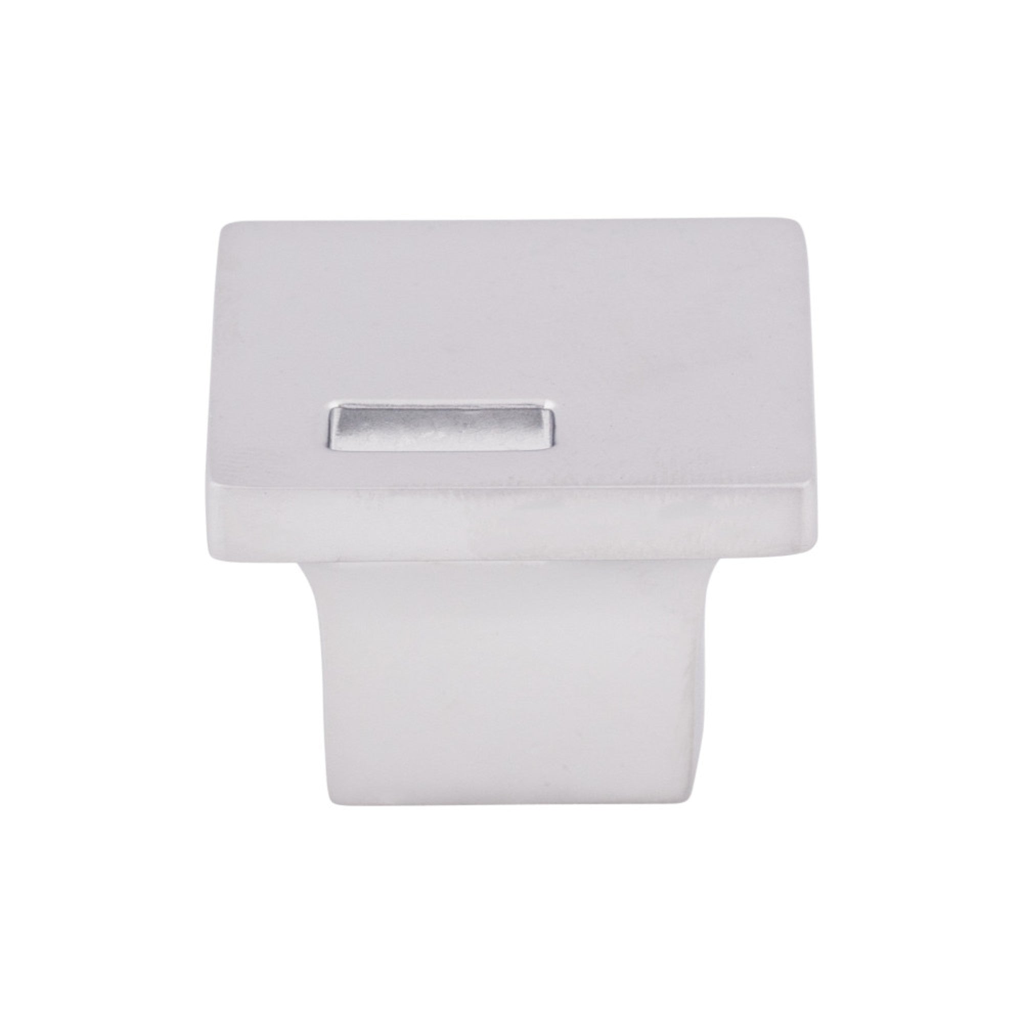 Modern Metro Slot Square Knob - Aluminum