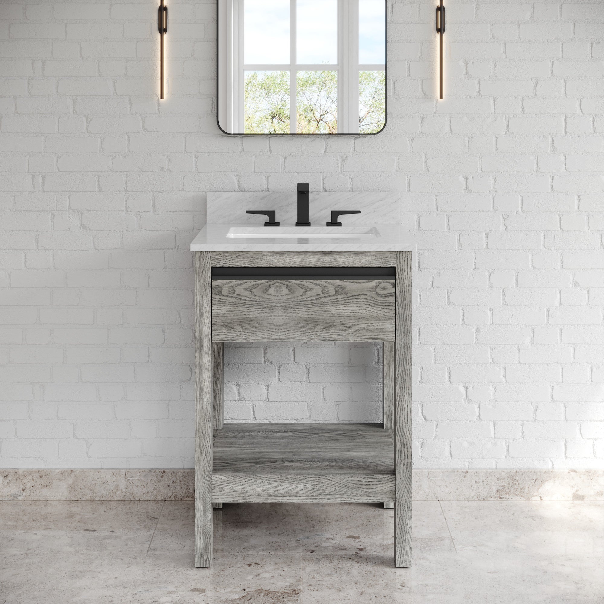 24" Jubilee Vanity – Weathered Grey