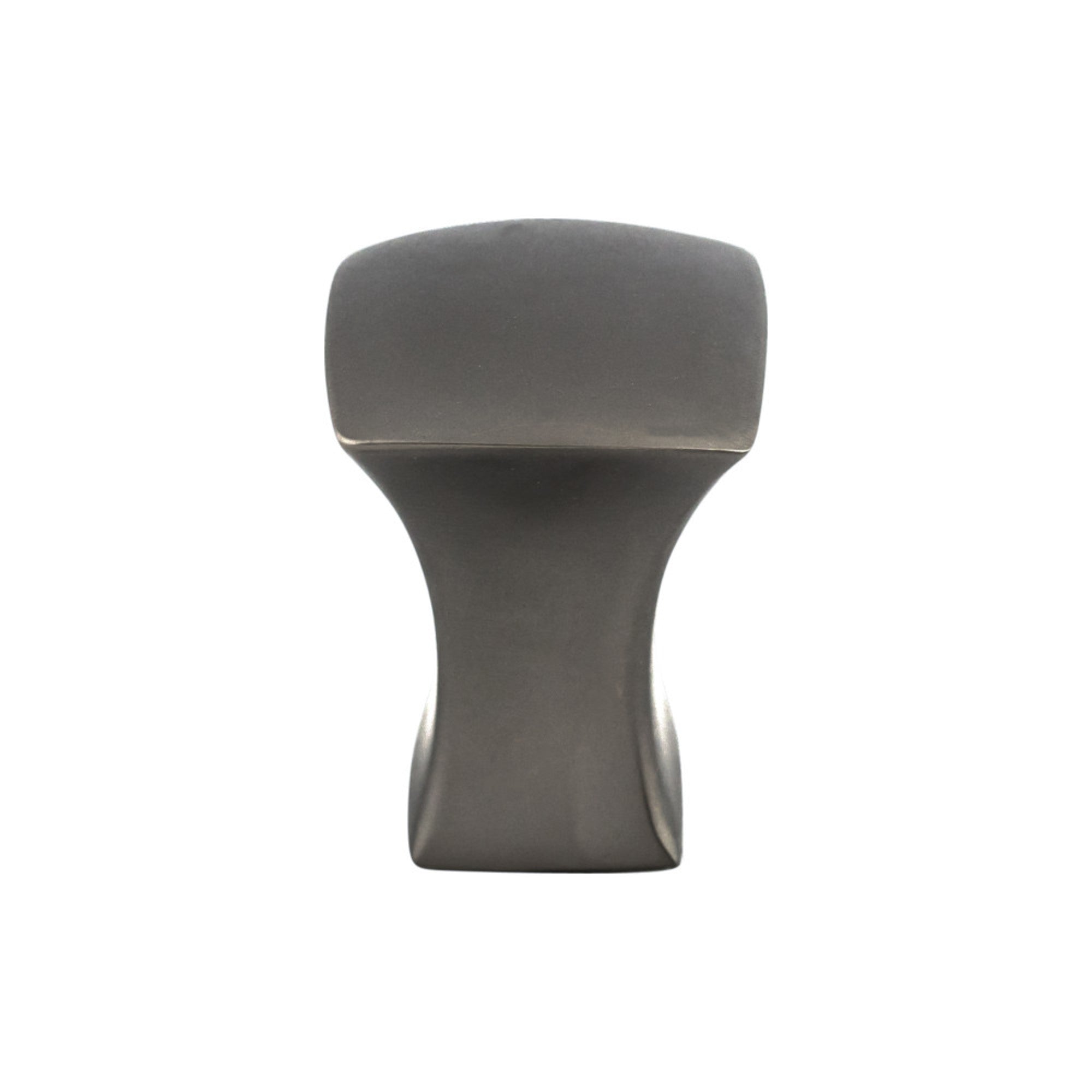 Glacier Square Knob - Ash Gray