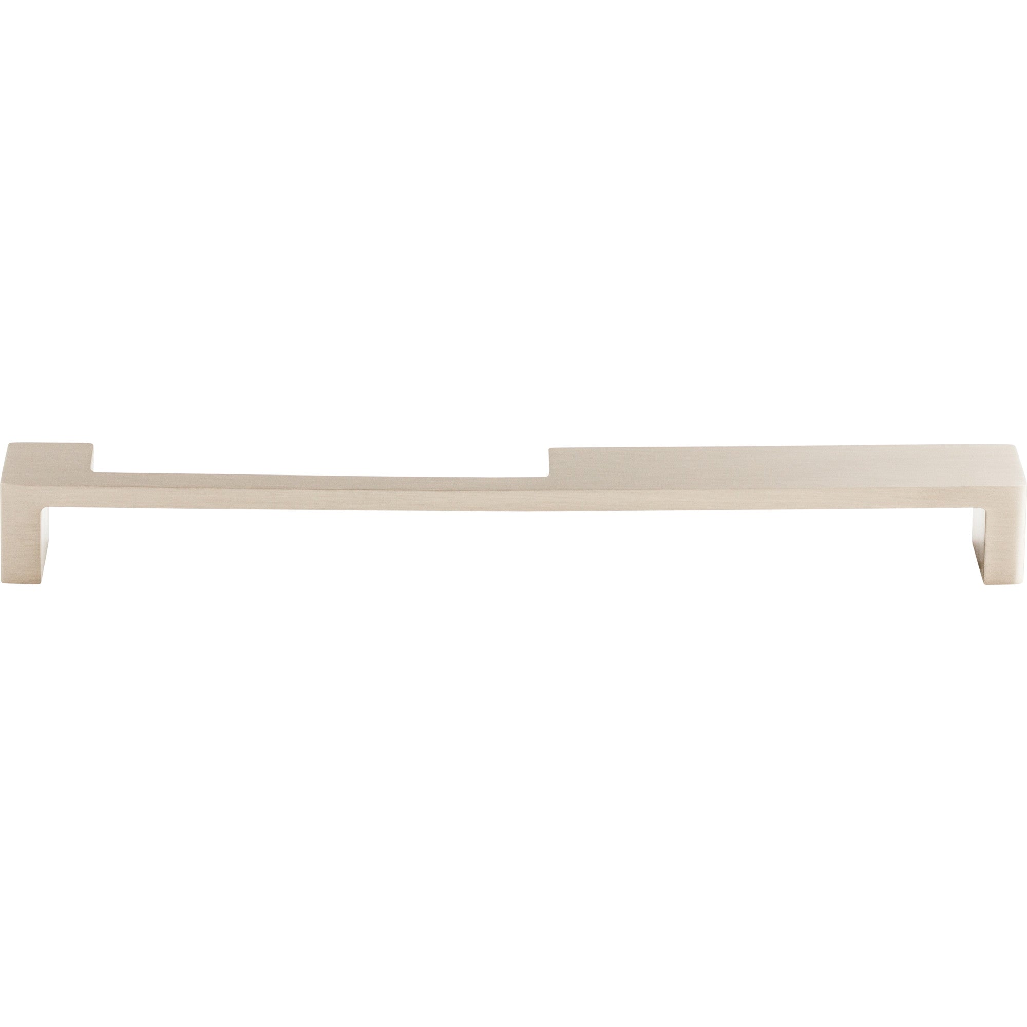 Modern Metro Notch Pull B 9" Center to Center Bar Pull - Brushed Satin Nickel