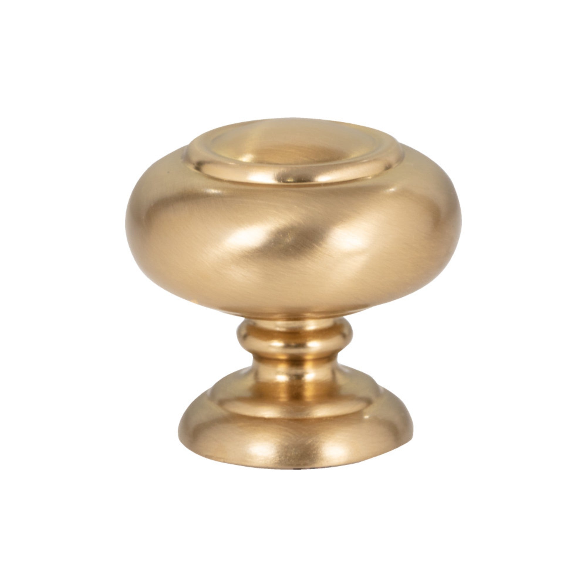 Victoria Mushroom Knob - Warm Brass