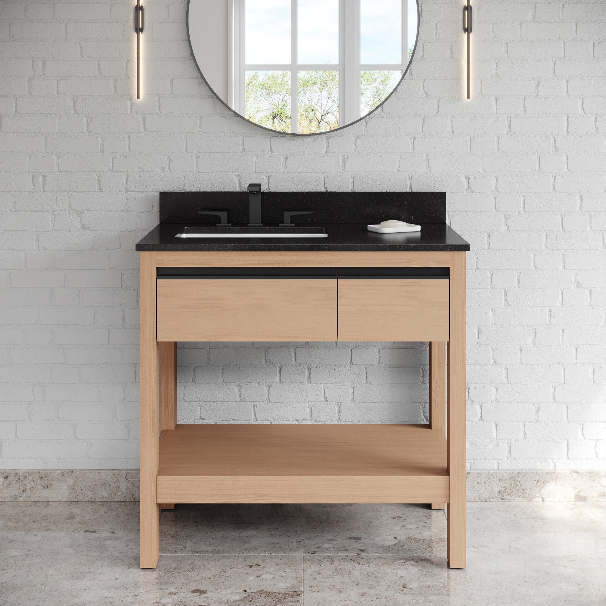 36" Jubilee Vanity – Natural Oak
