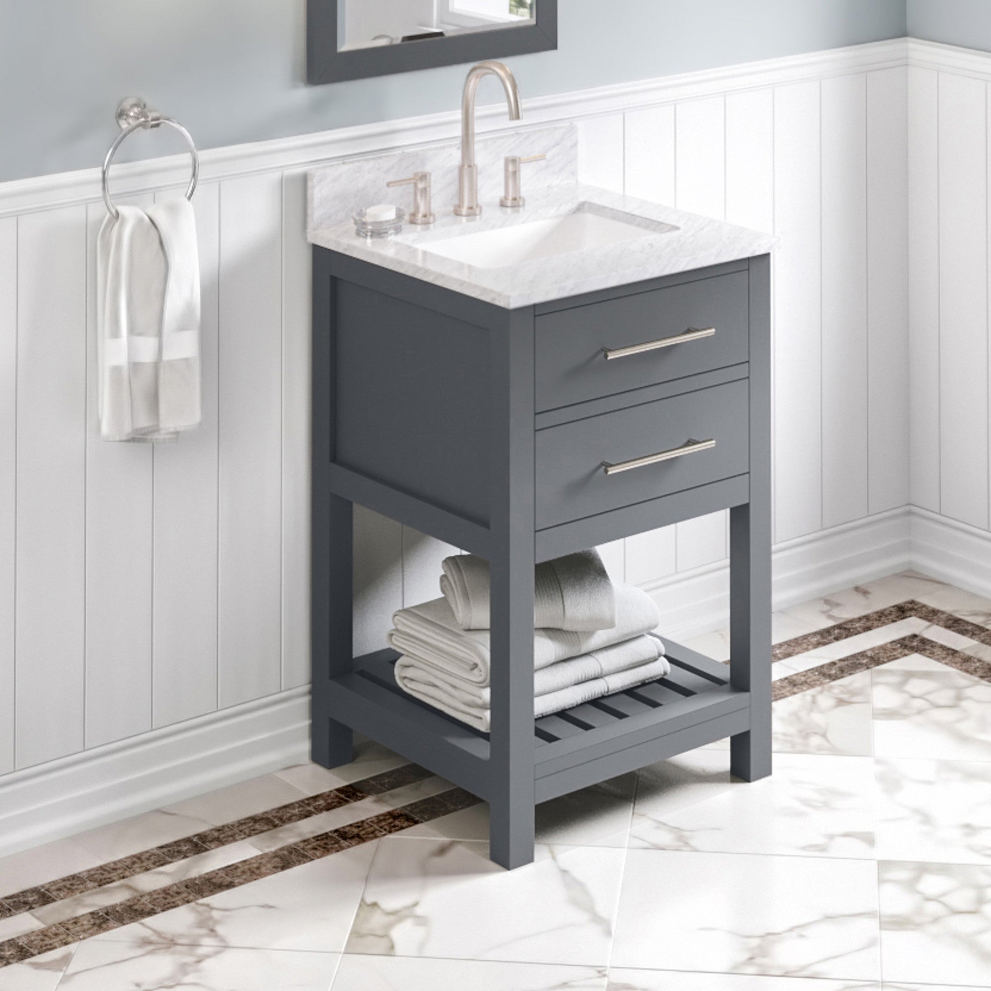 24" Wavecrest Vanity – Grey