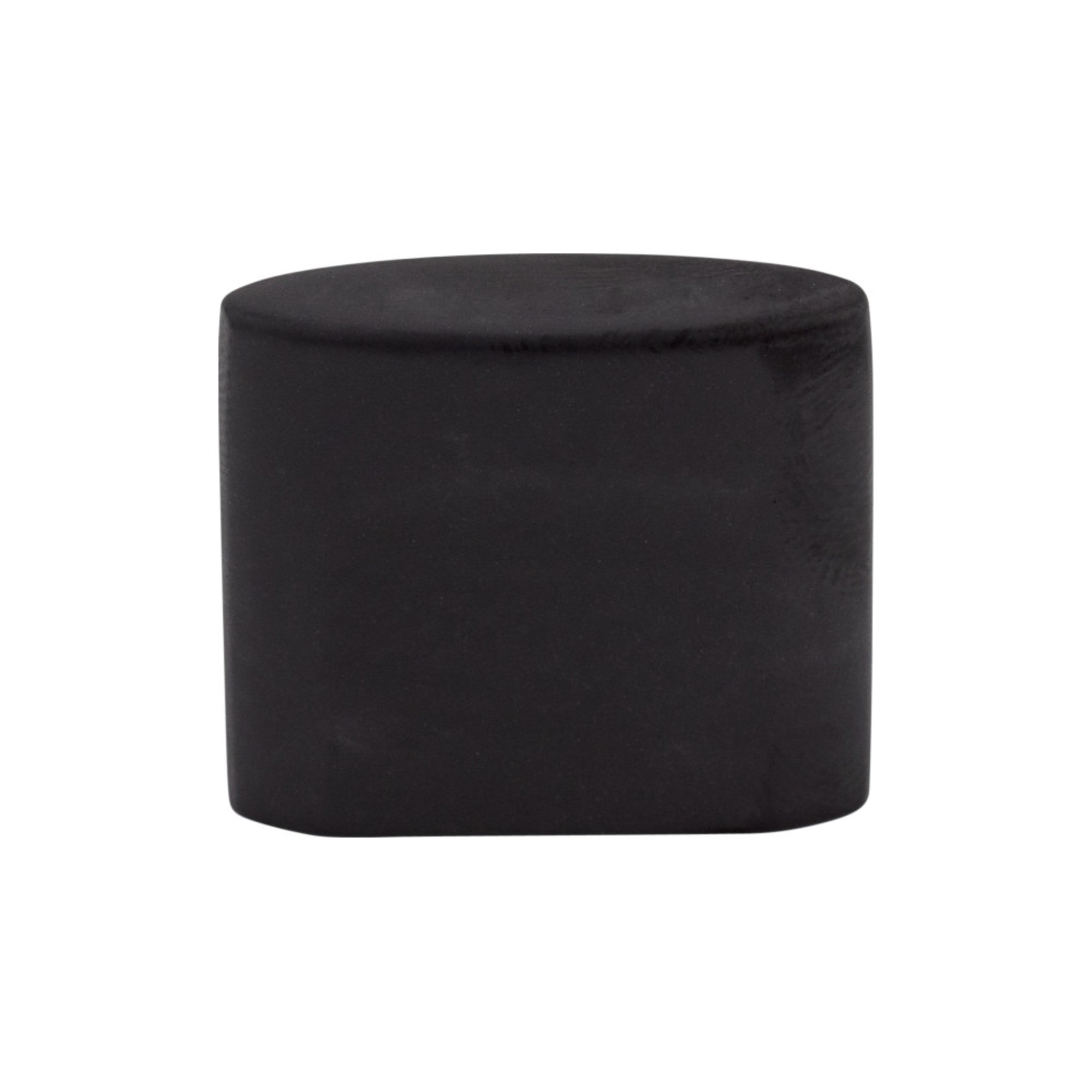 Oval Slot Oval Knob - Flat Black