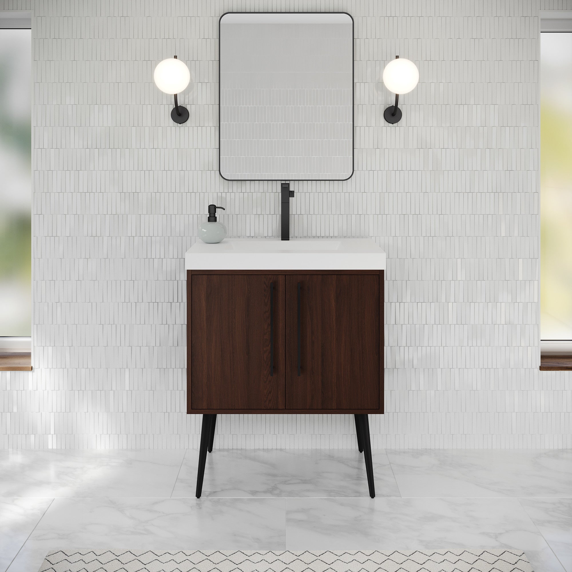 30" Tempest Vanity – Dark Walnut